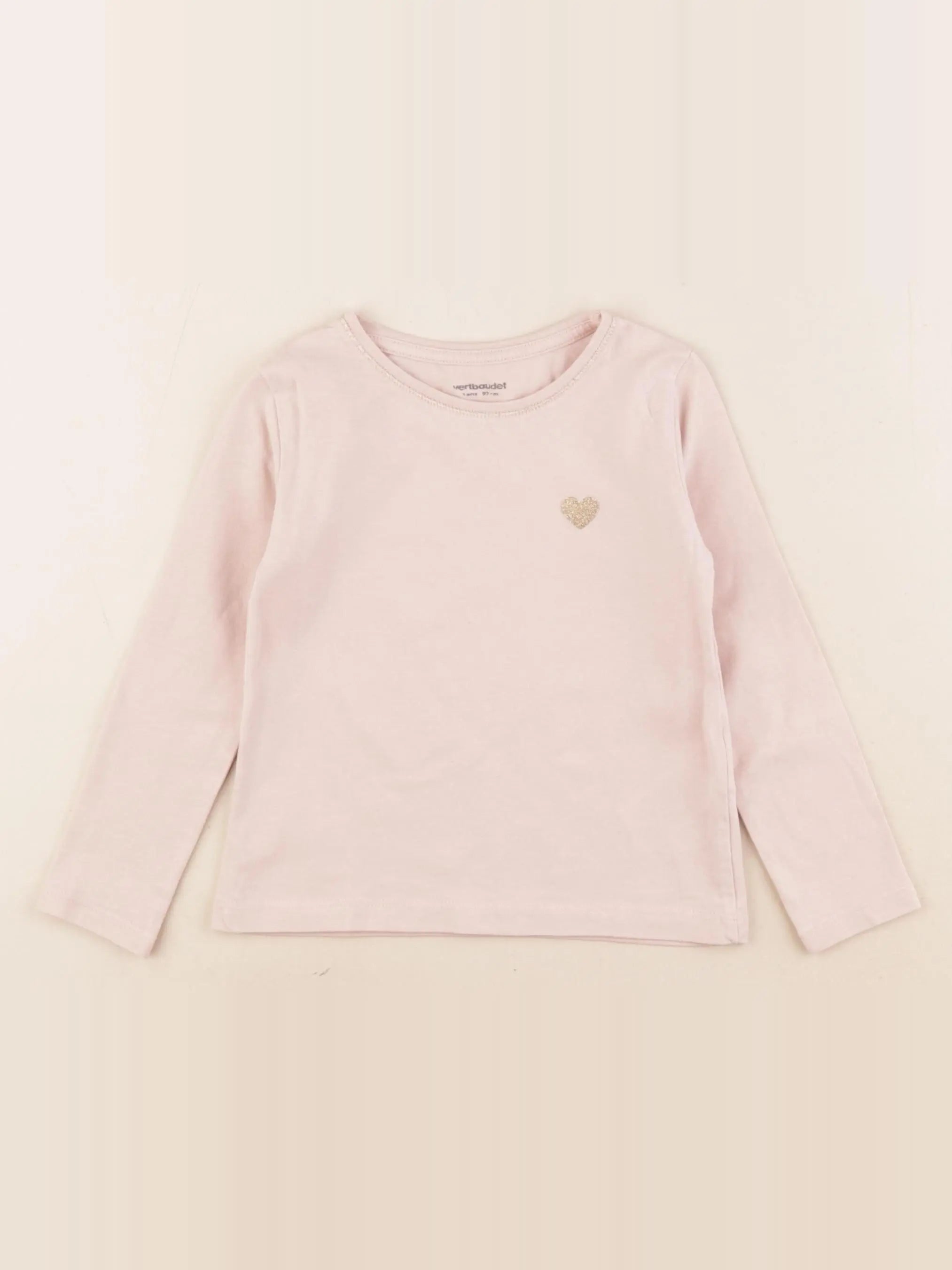 Vertbaudet - tee-shirt rose - 3 ans