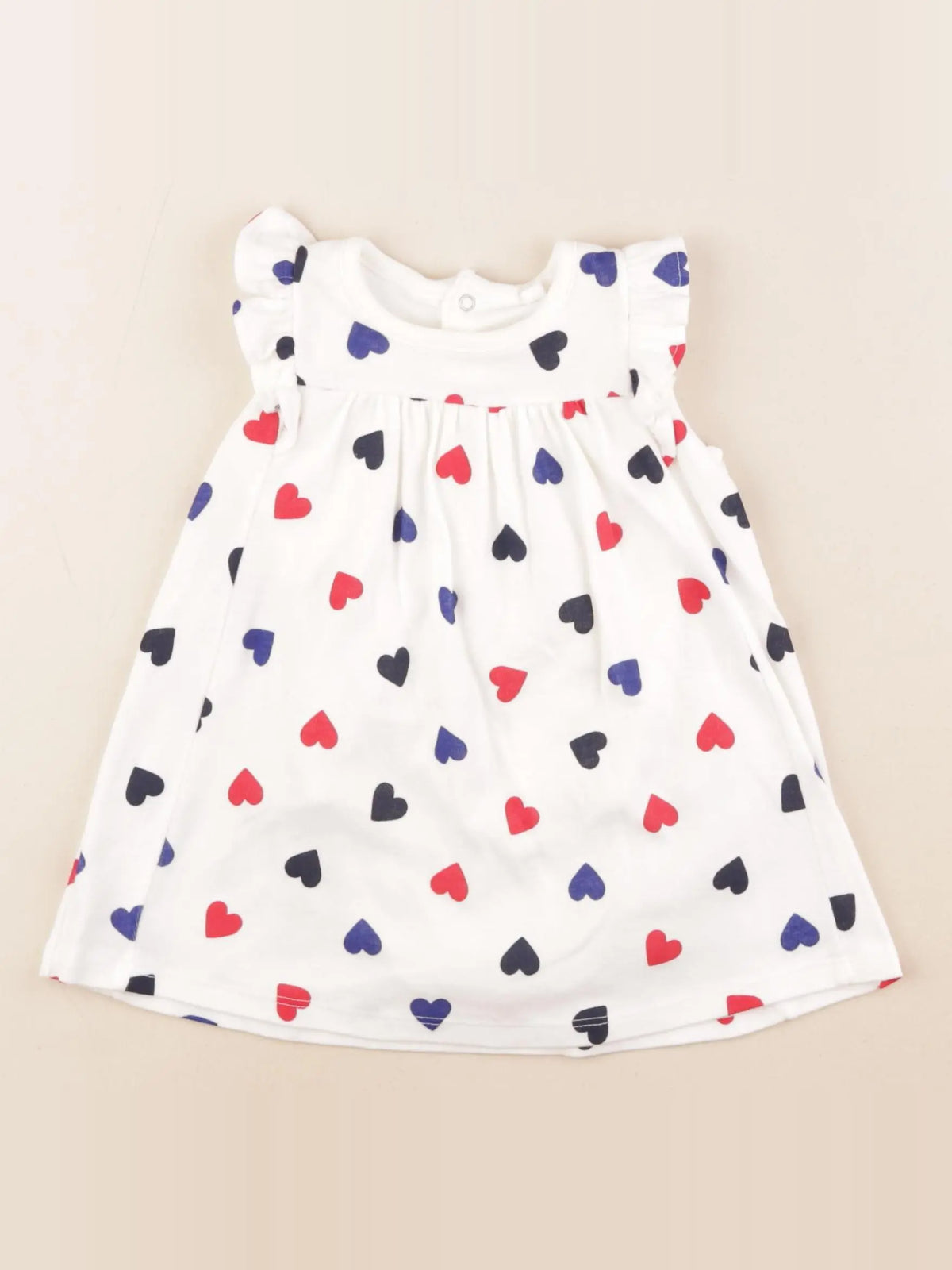 Petit Bateau - body robe multicolore - 12 mois