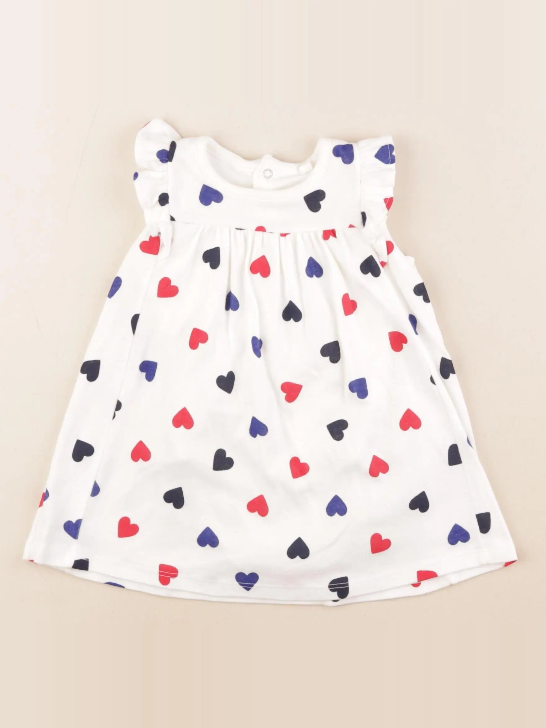 Petit Bateau - body robe multicolore - 12 mois