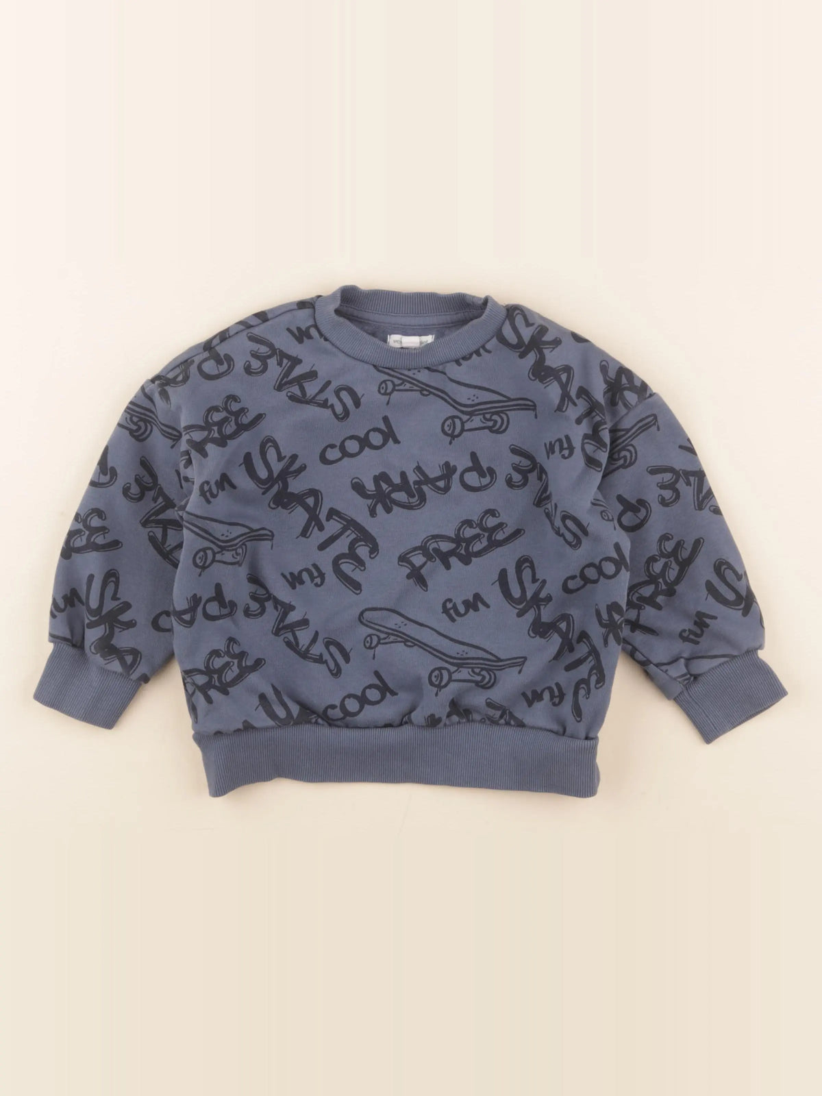 Vertbaudet - sweat bleu - 4 ans