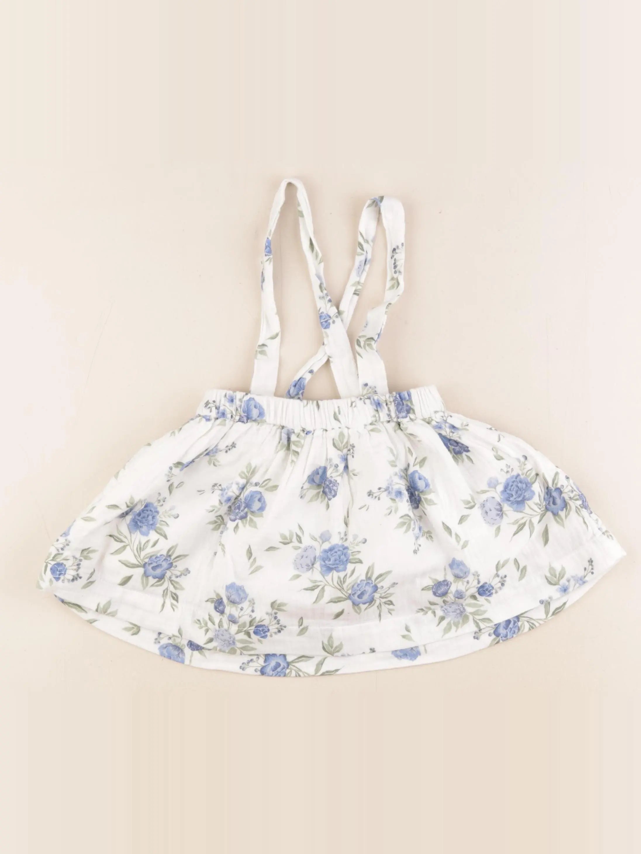 Vertbaudet - jupe bleu, blanc - 2 ans