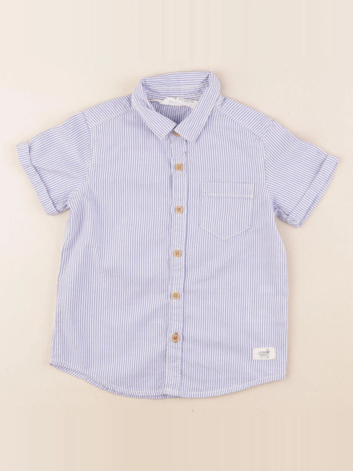 H&M - chemise bleu - 18/24 mois