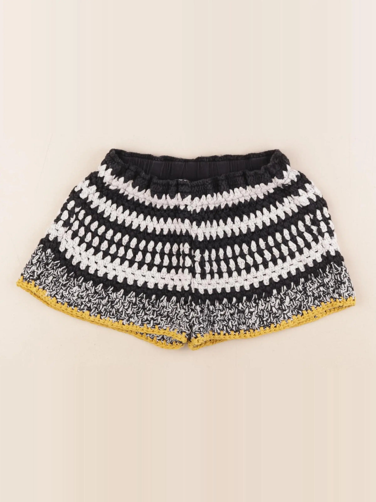 Zara - short blanc, noir - 8 ans