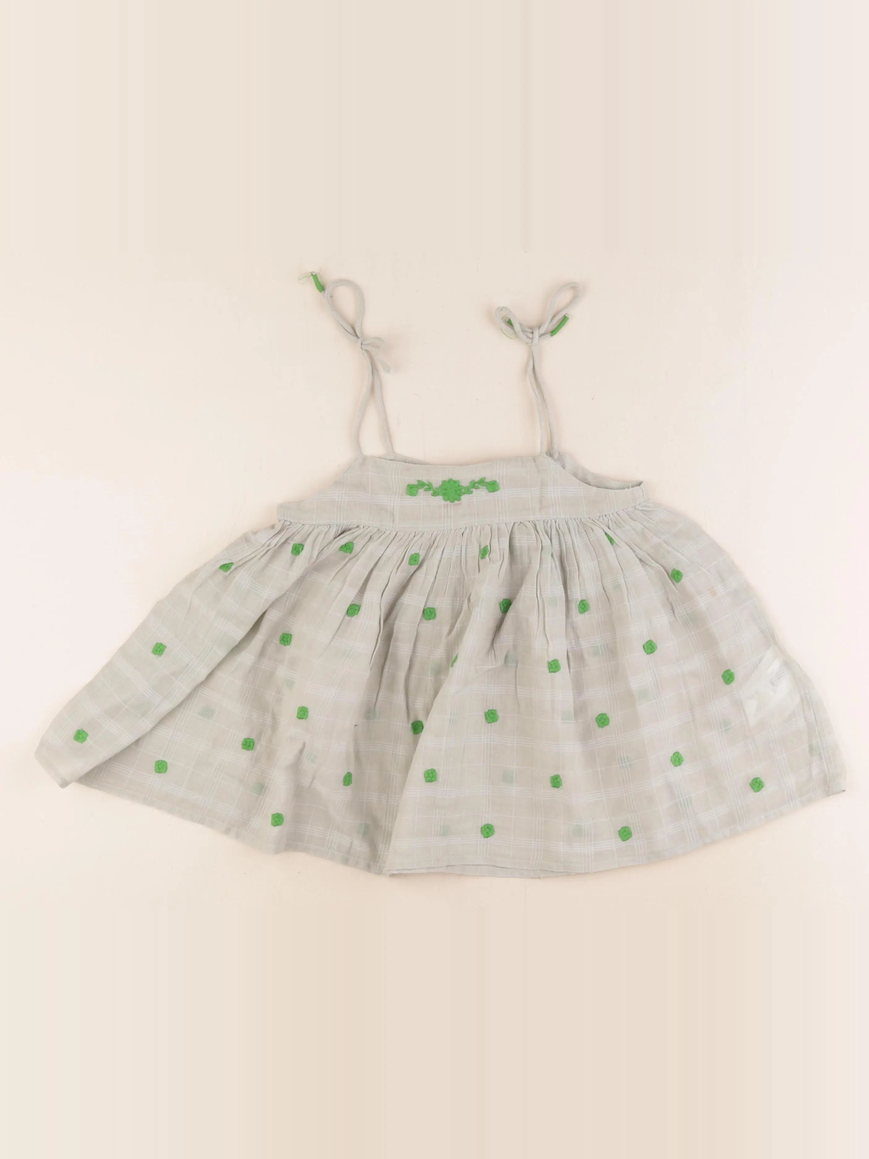 Monoprix - blouse vert - 8 ans