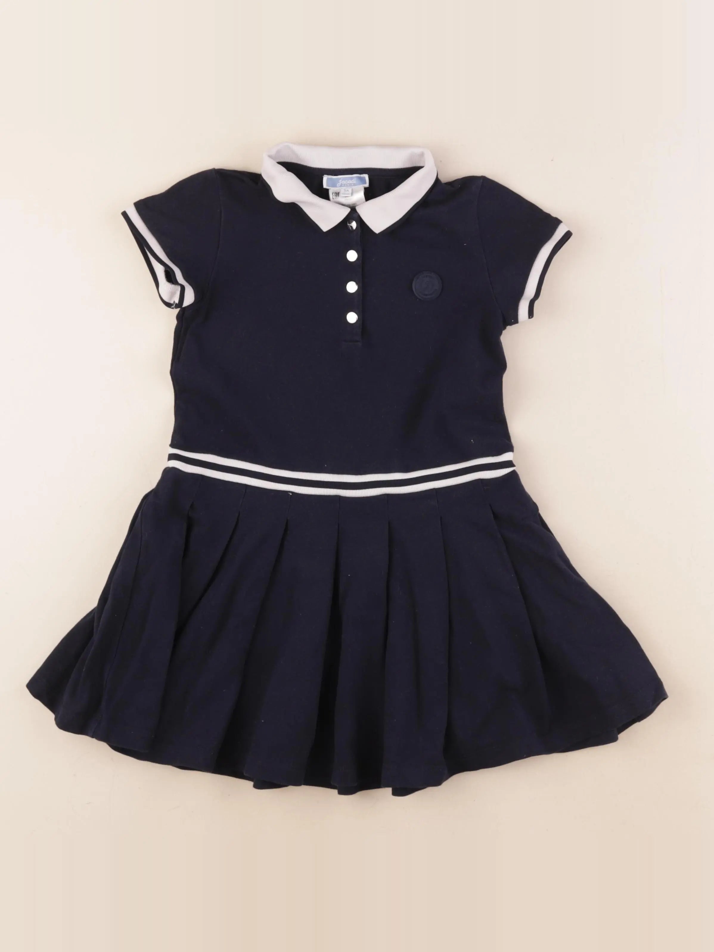 Jacadi - robe bleu, blanc - 5 ans