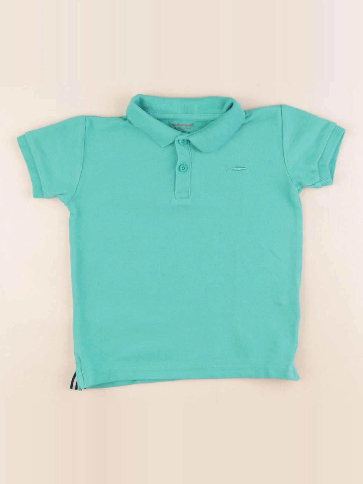 Vertbaudet - polo vert - 4 ans