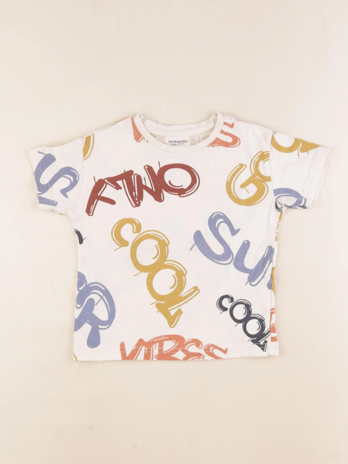 Vertbaudet - tee-shirt multicolore - 3 ans