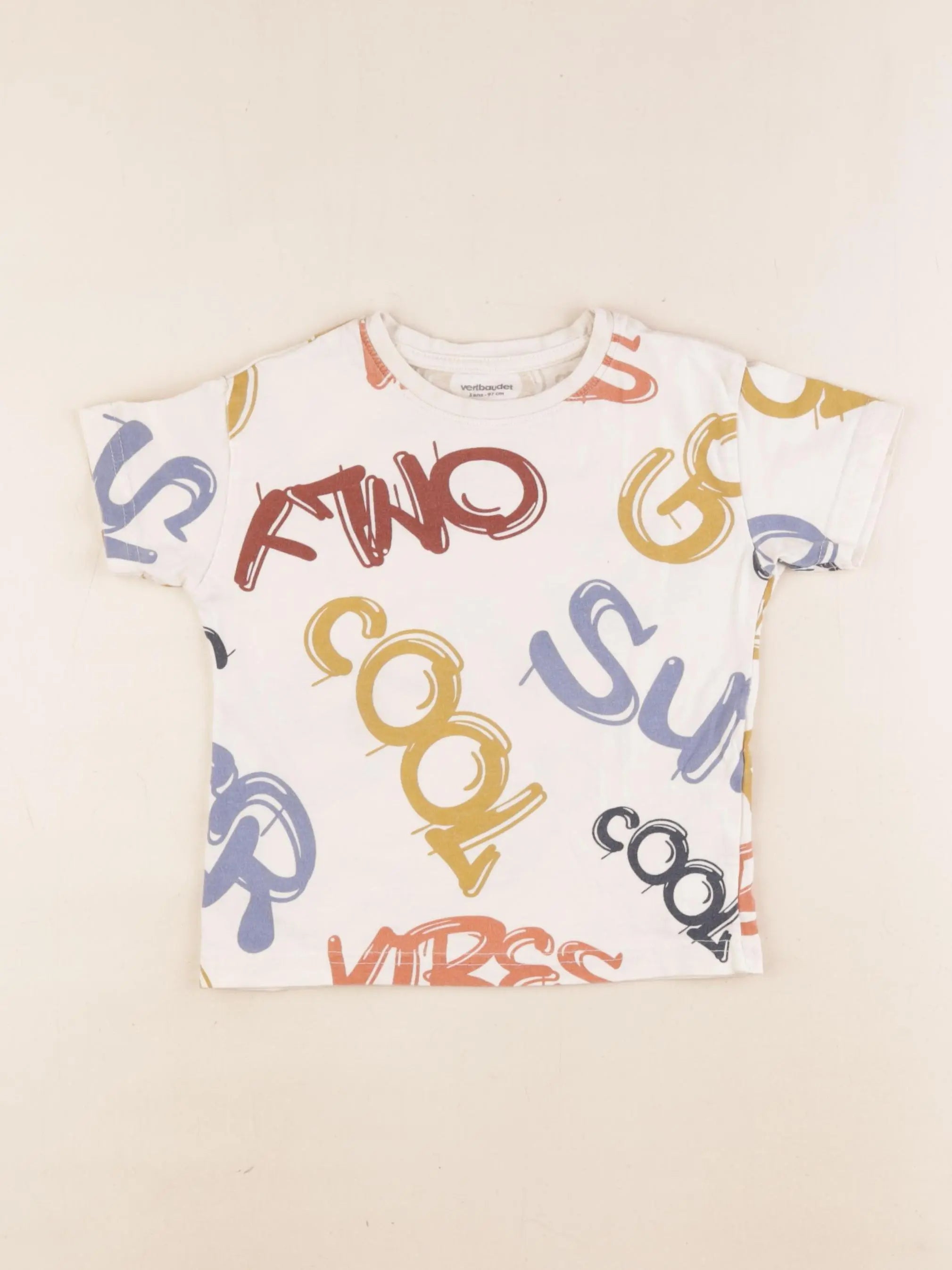 Vertbaudet - tee-shirt multicolore - 3 ans