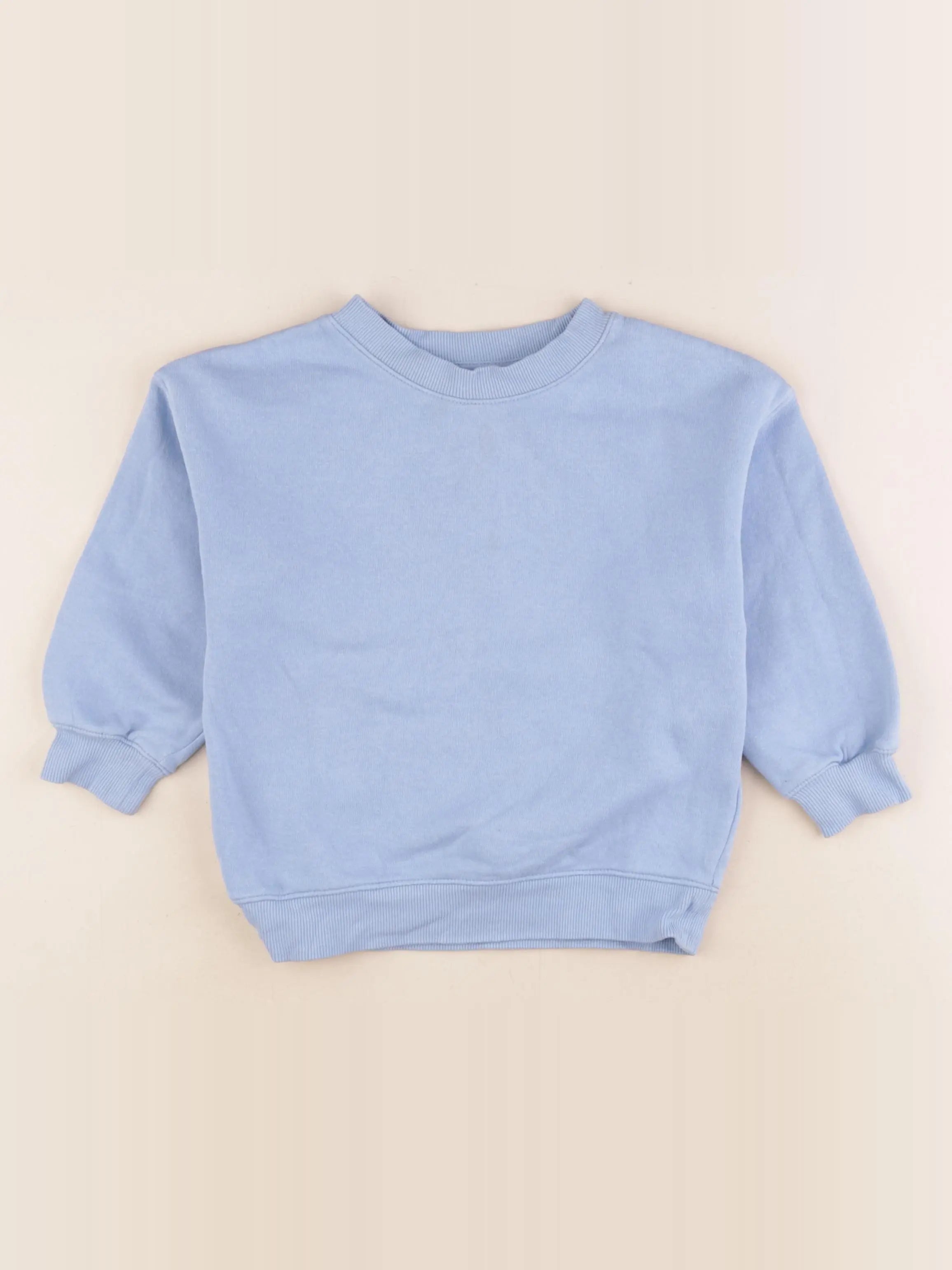 H&M - sweat bleu - 2/4 ans