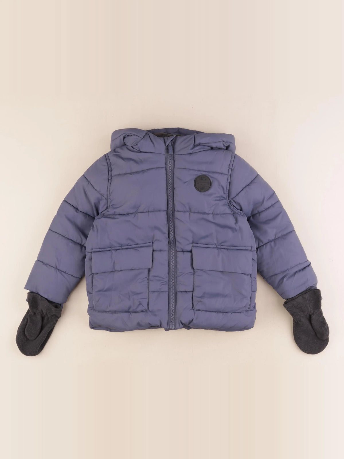 Vertbaudet - doudoune bleu - 3 ans