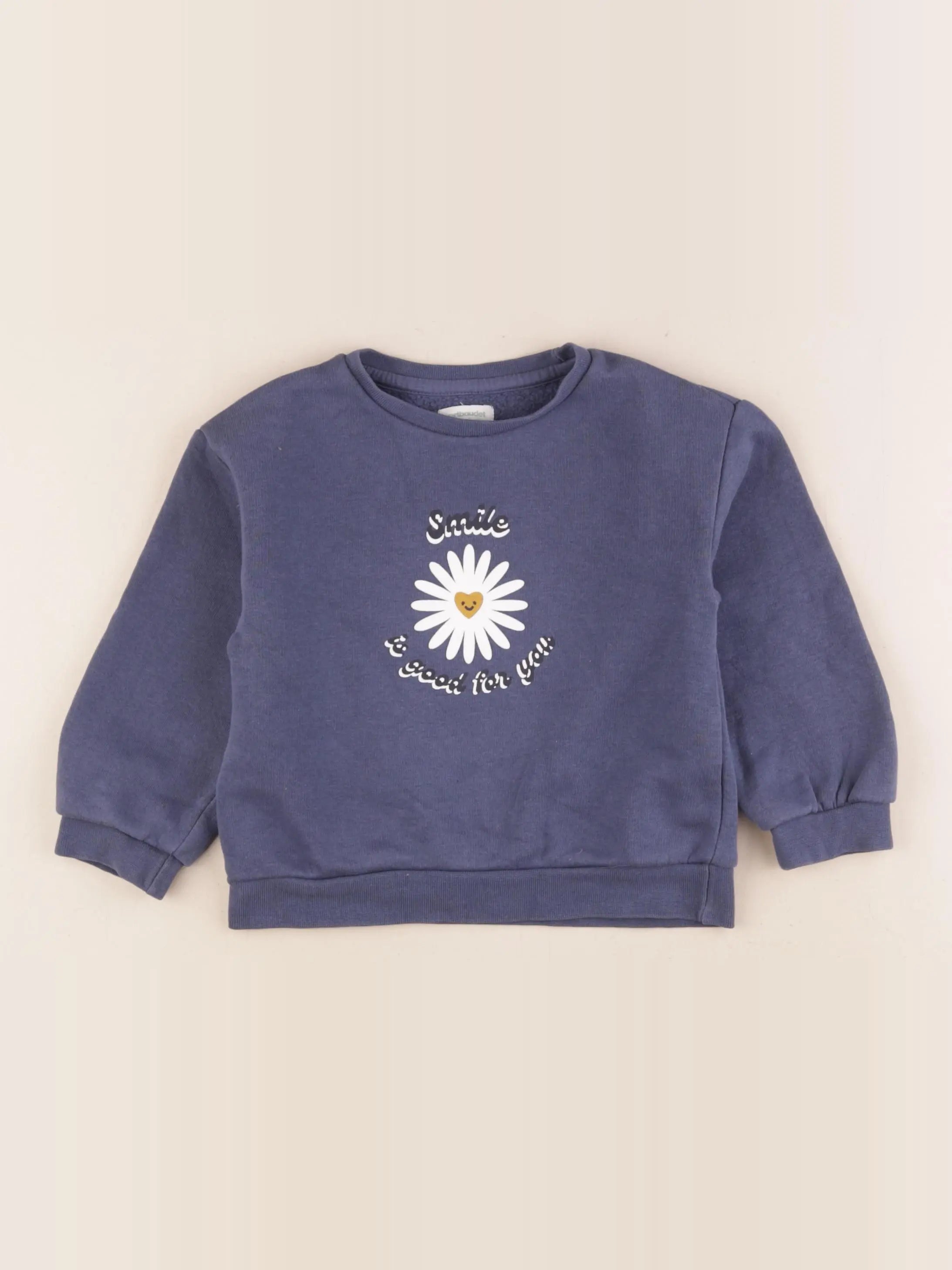 Vertbaudet - sweat bleu - 3 ans
