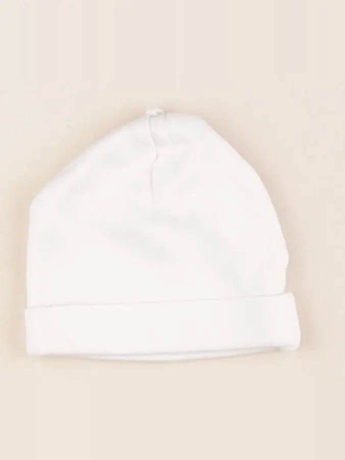 H&M - bonnet de naissance blanc - 1/2 mois