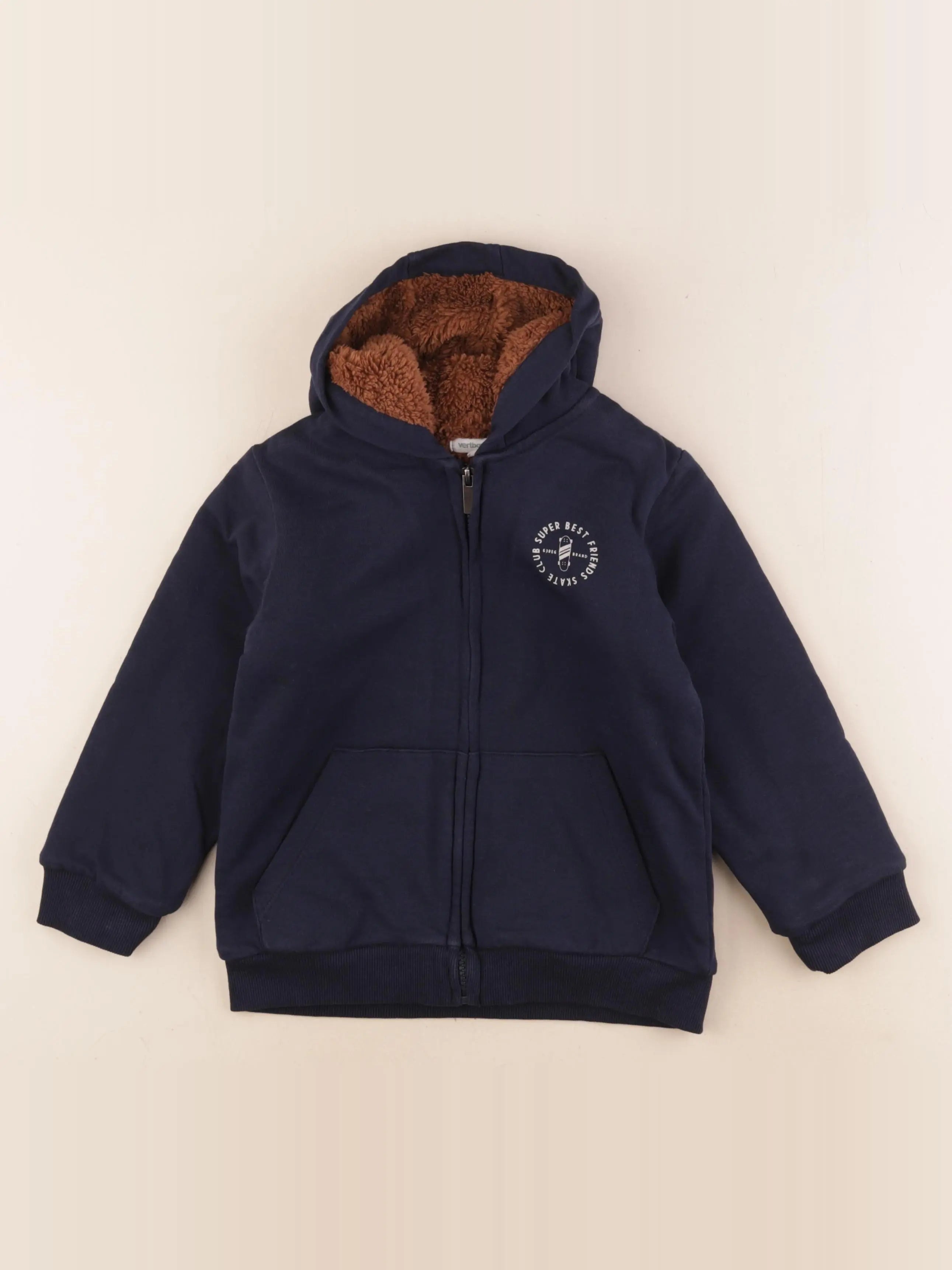 Vertbaudet - sweat bleu - 6 ans