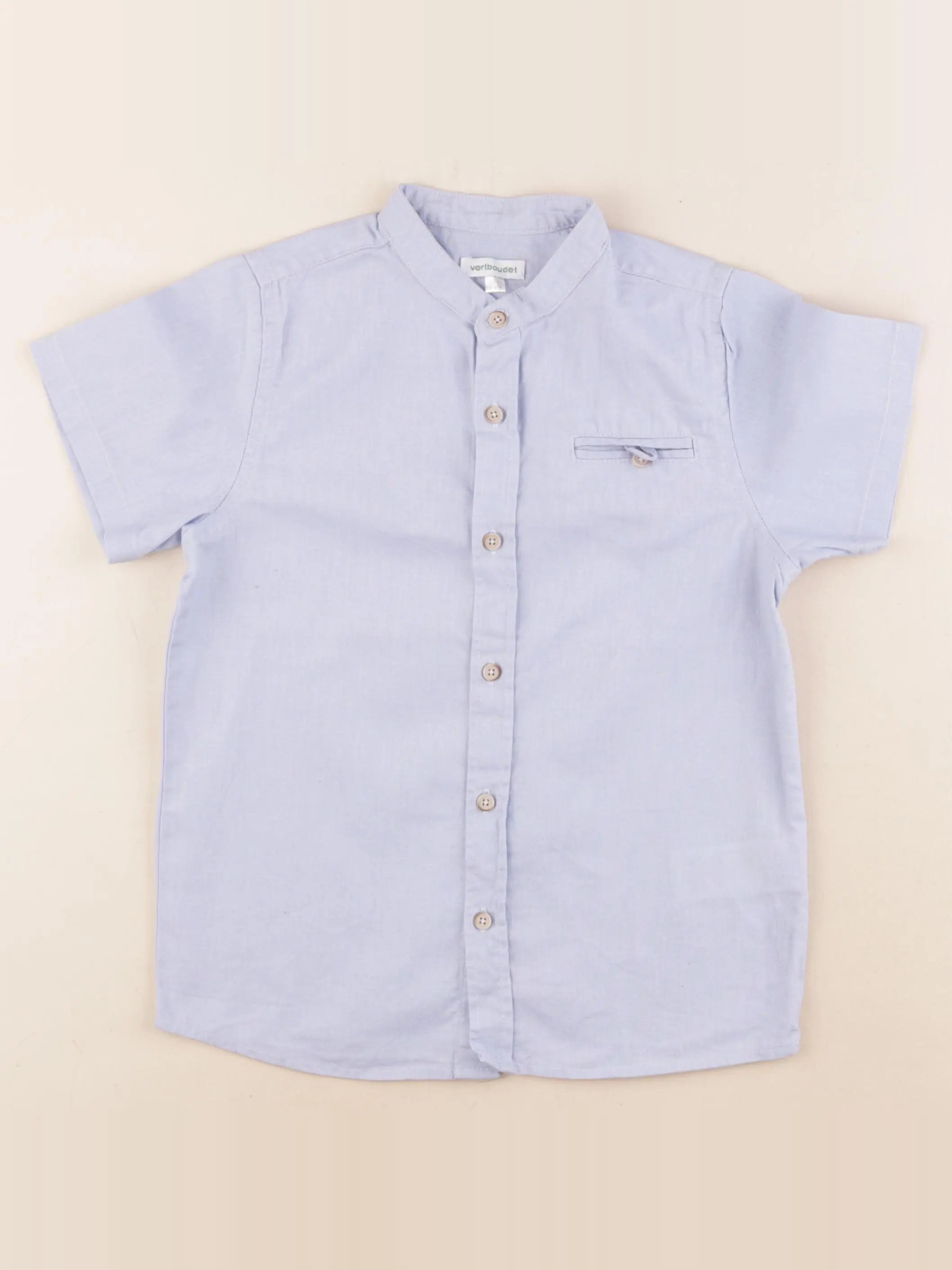 Vertbaudet - chemise bleu - 8 ans