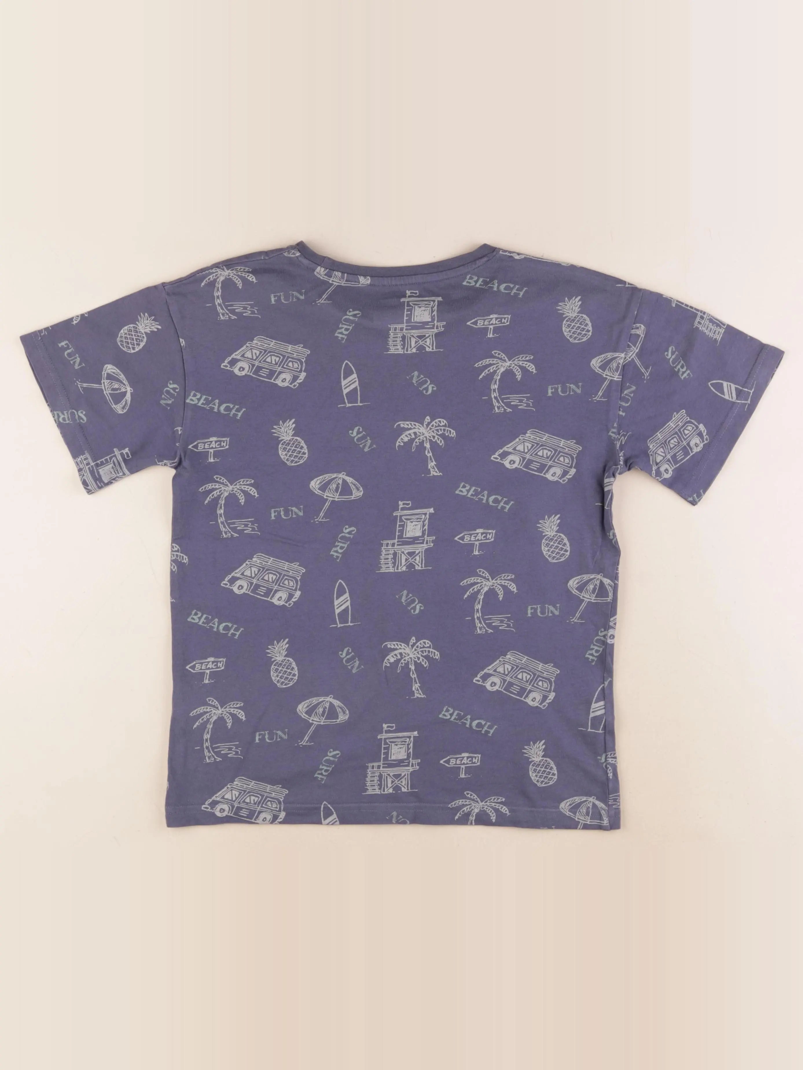 Vertbaudet - tee-shirt bleu - 10 ans
