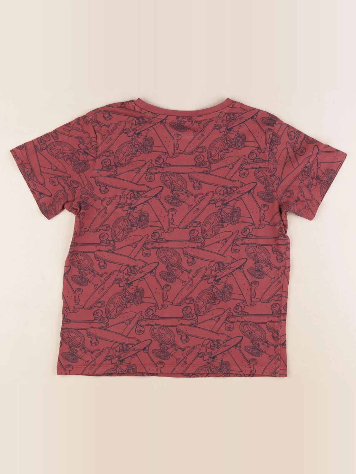 Vertbaudet - tee-shirt rouge - 10 ans