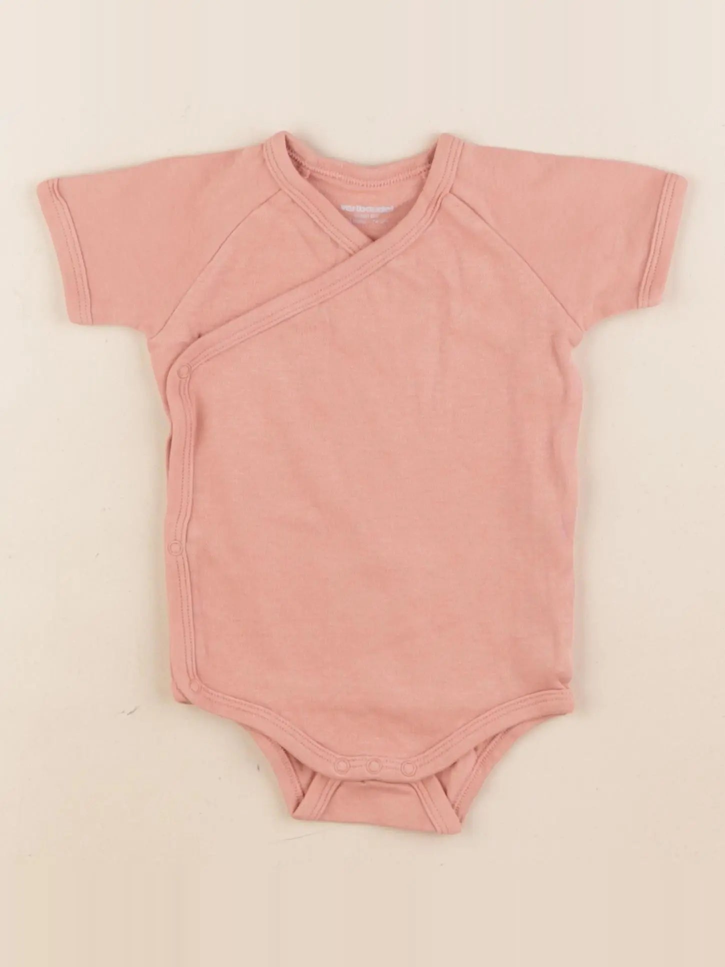 Vertbaudet - body rose - 12 mois