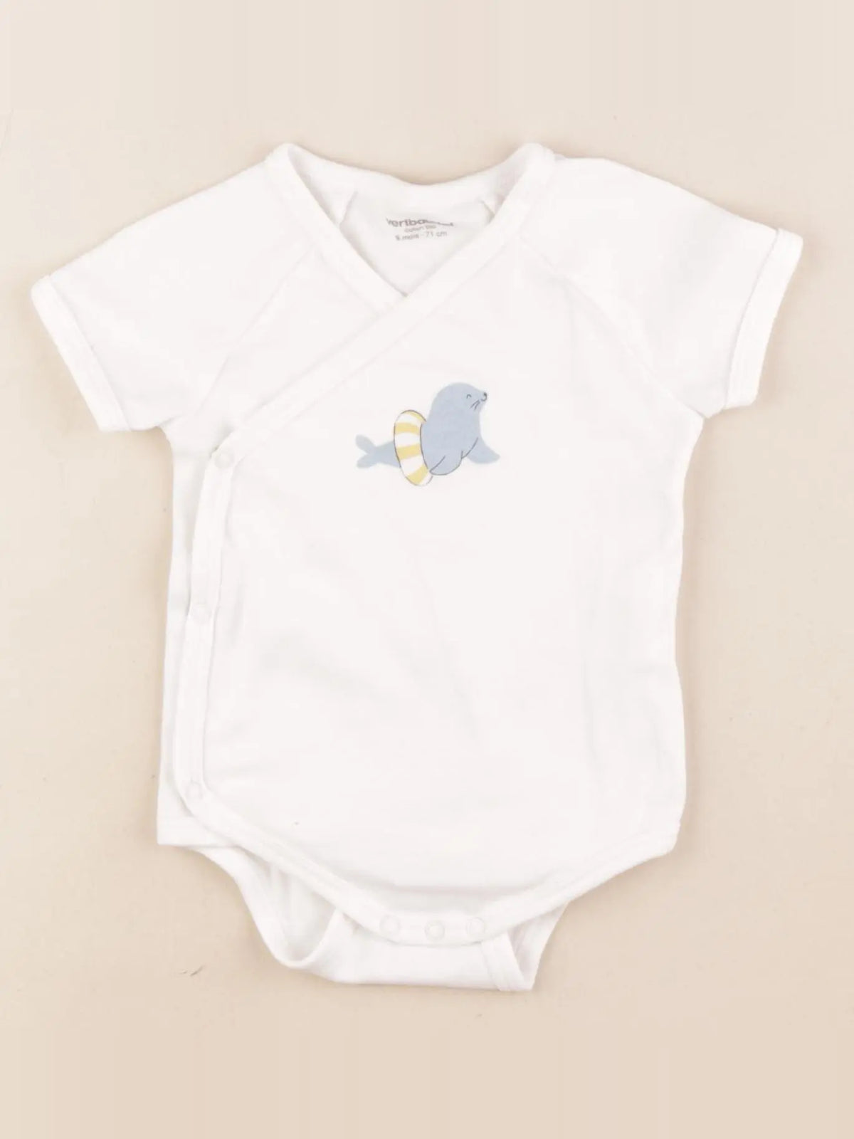 Vertbaudet - body blanc - 9 mois