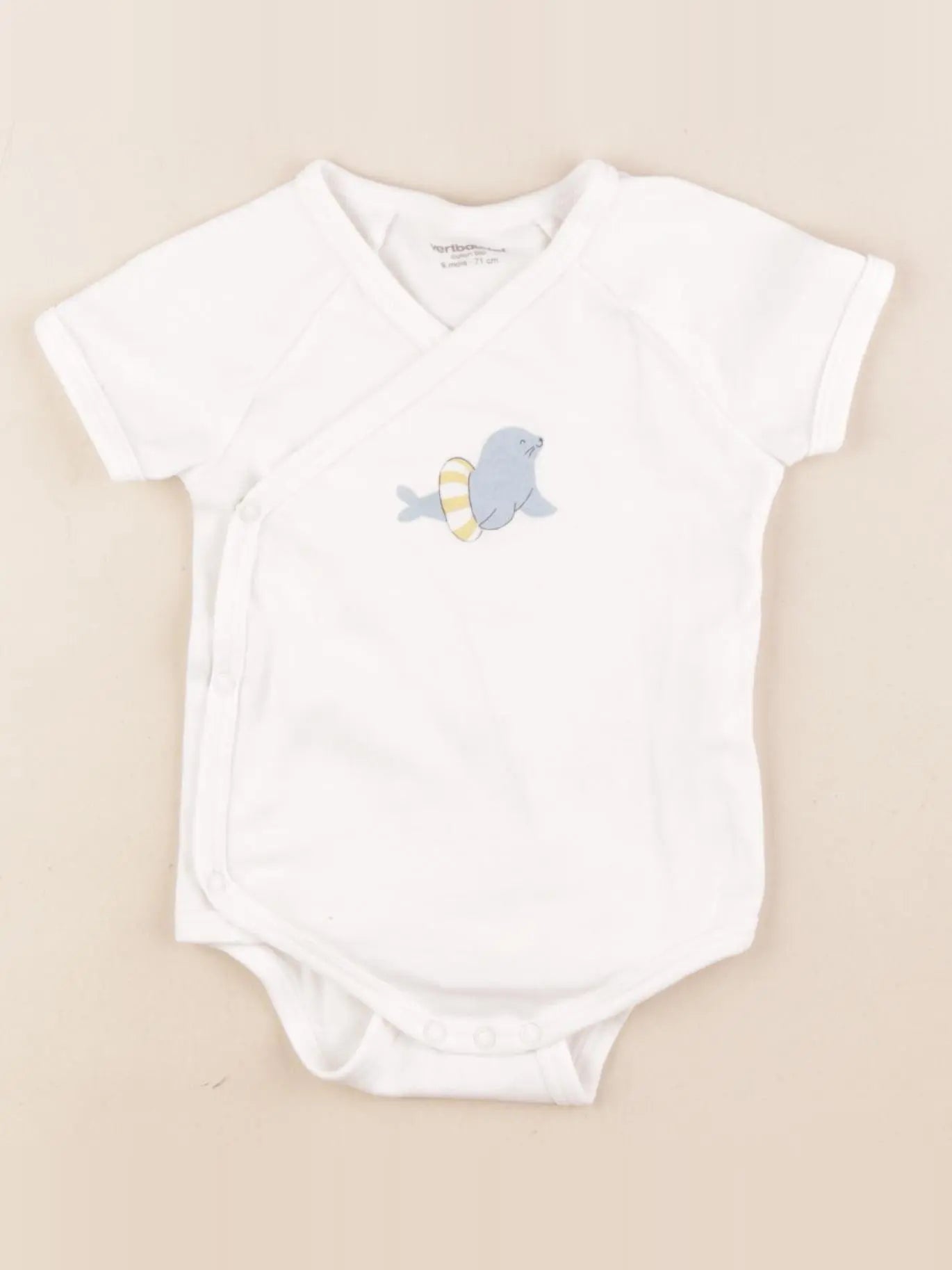Vertbaudet - body blanc - 9 mois