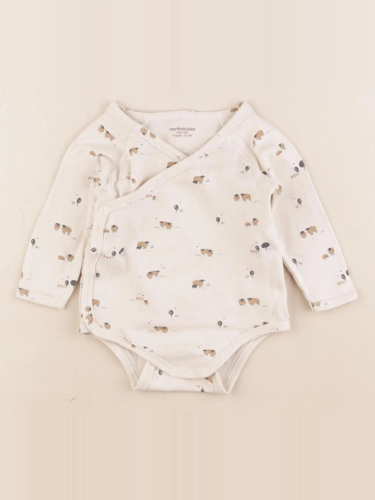 Vertbaudet - body multicolore - 9 mois