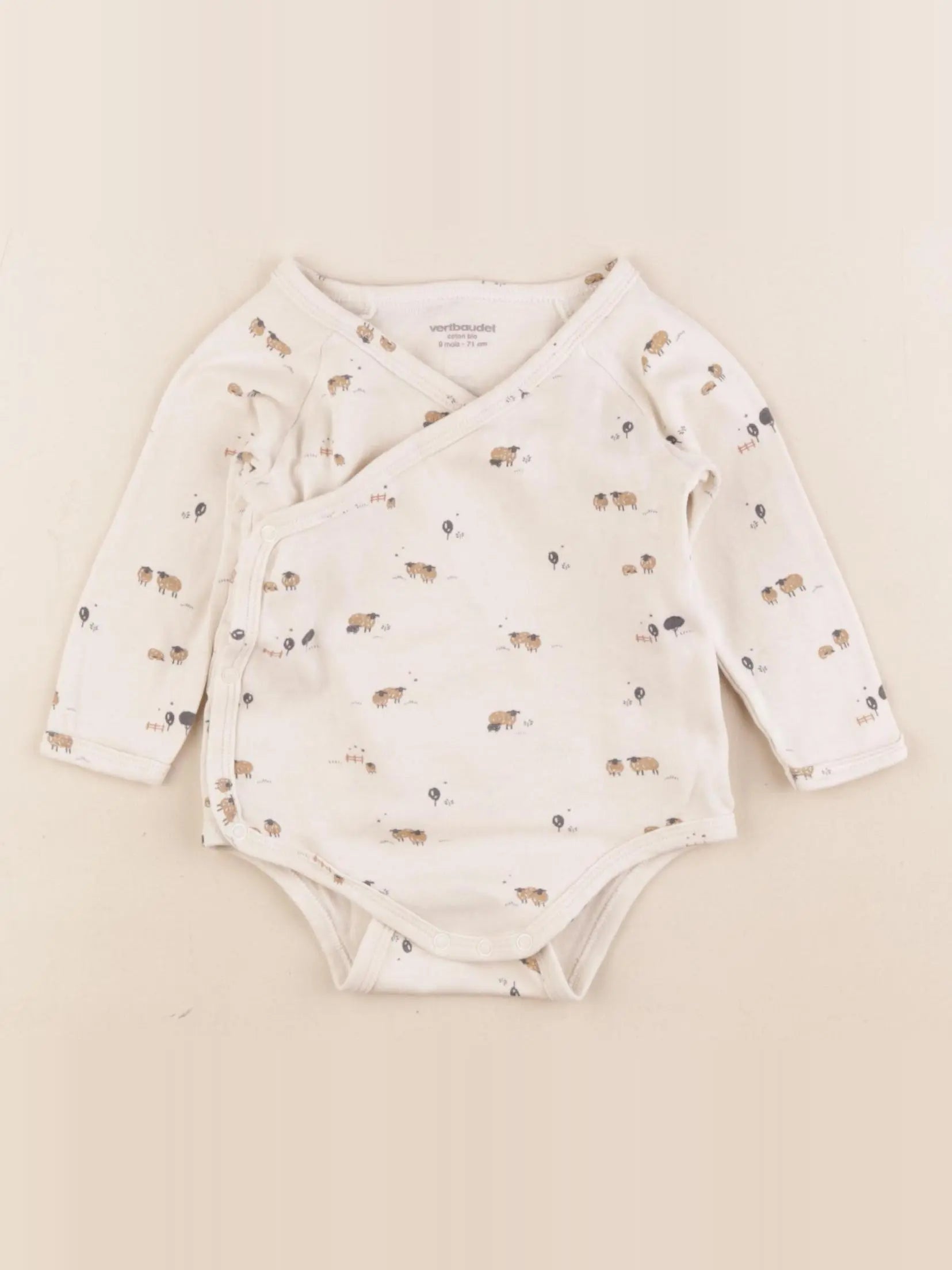Vertbaudet - body multicolore - 9 mois