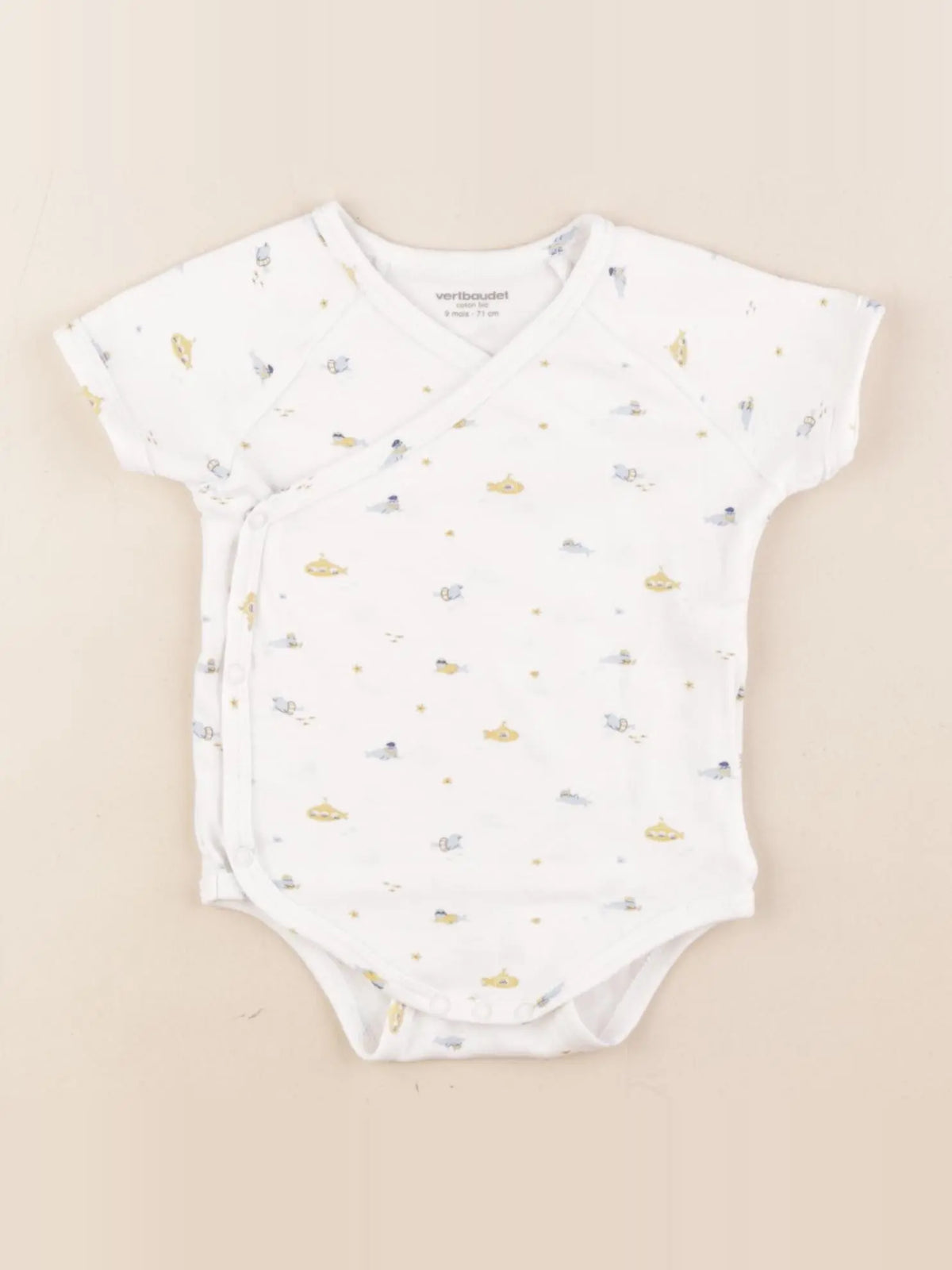 Vertbaudet - body multicolore - 9 mois