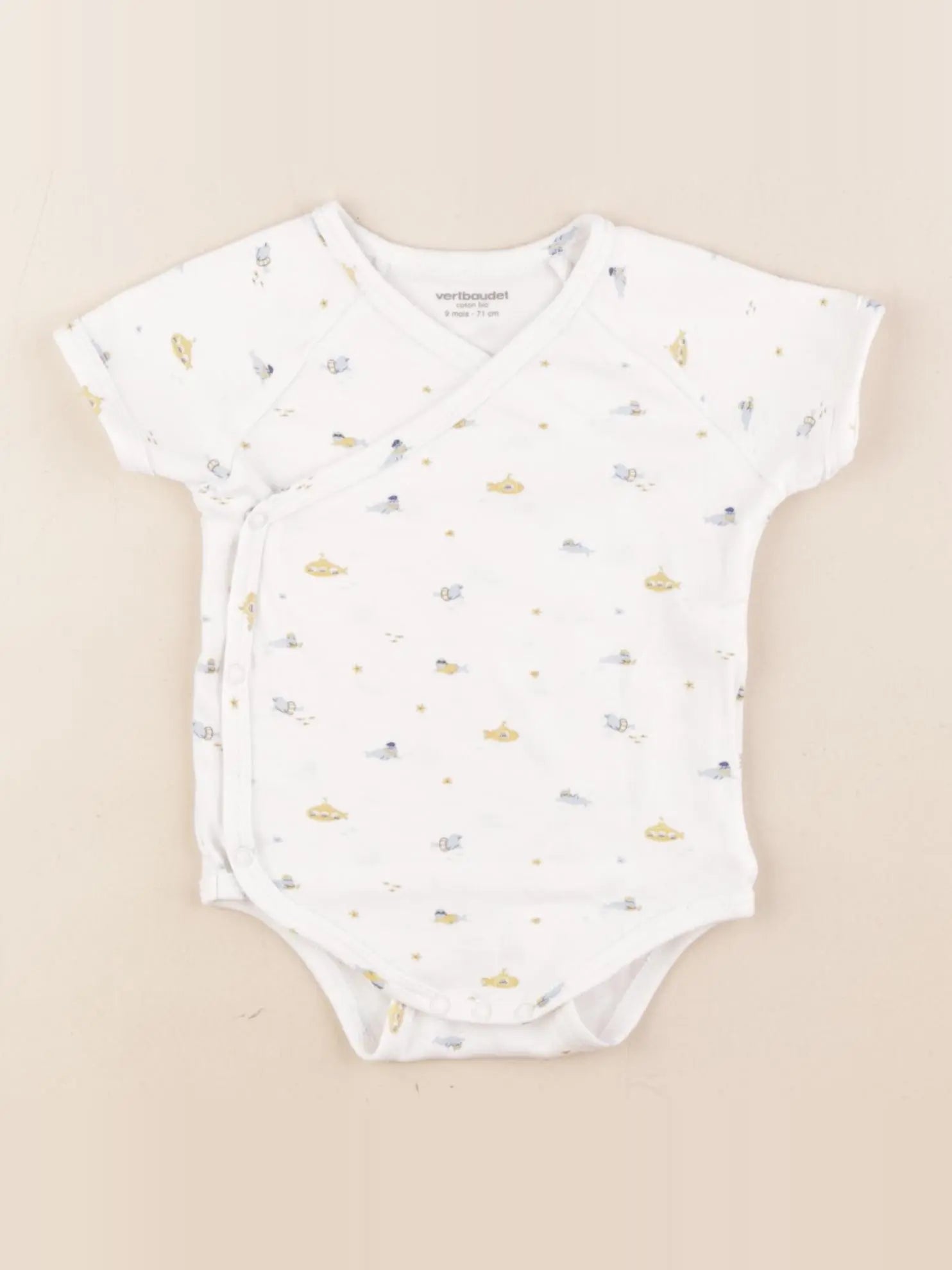 Vertbaudet - body multicolore - 9 mois