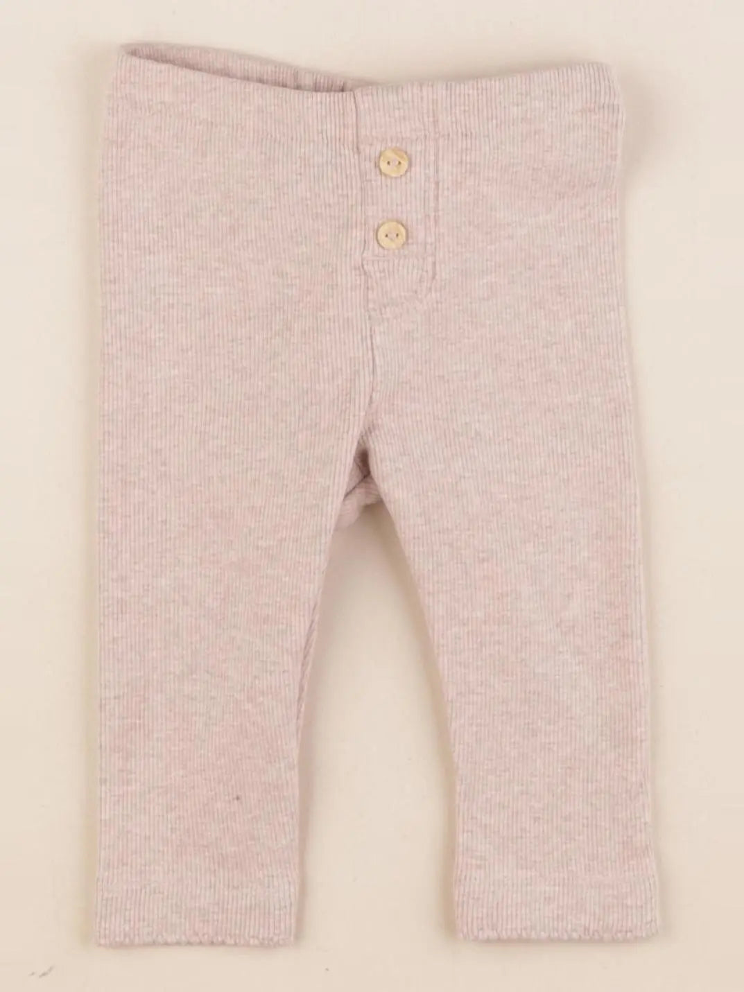 H&M - legging beige - 4/6 mois