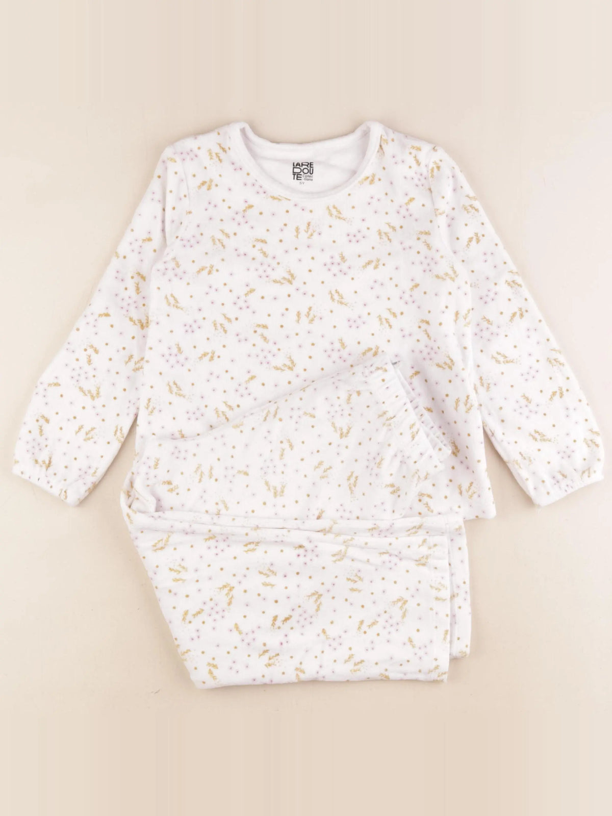 La Redoute - pyjama velours blanc - 5 ans