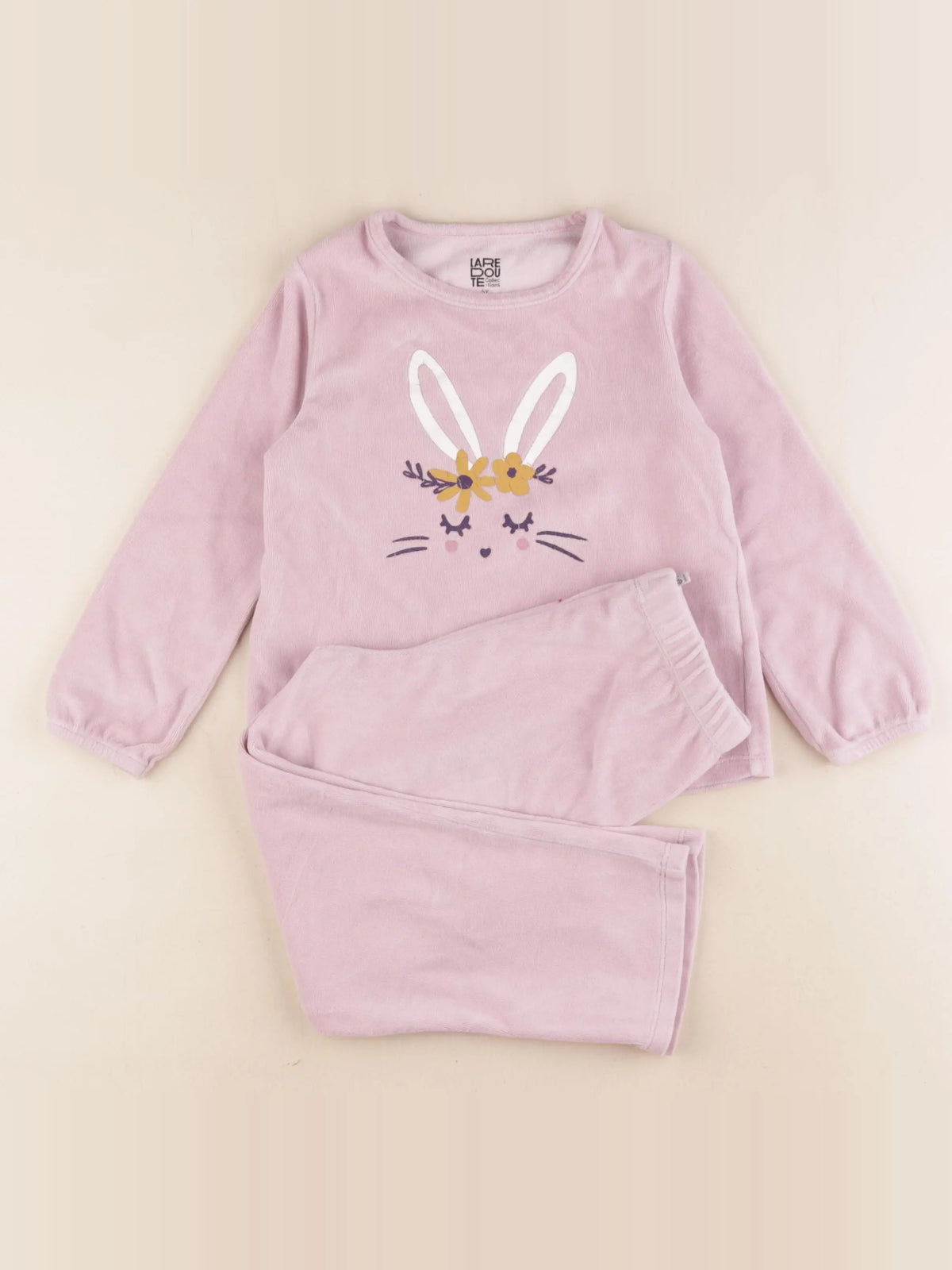 La Redoute - pyjama velours rose - 5 ans