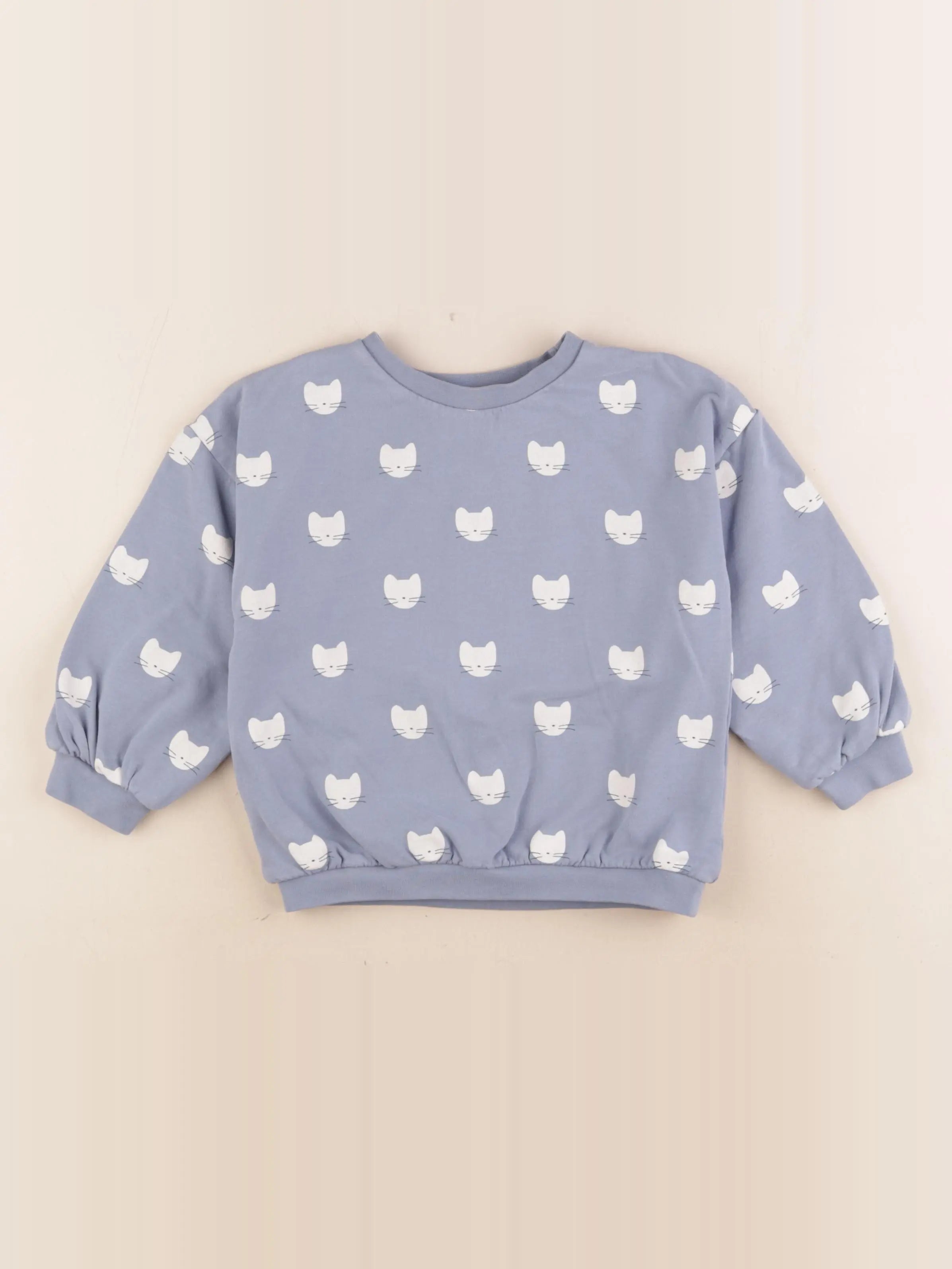 La Redoute - sweat bleu - 4 ans