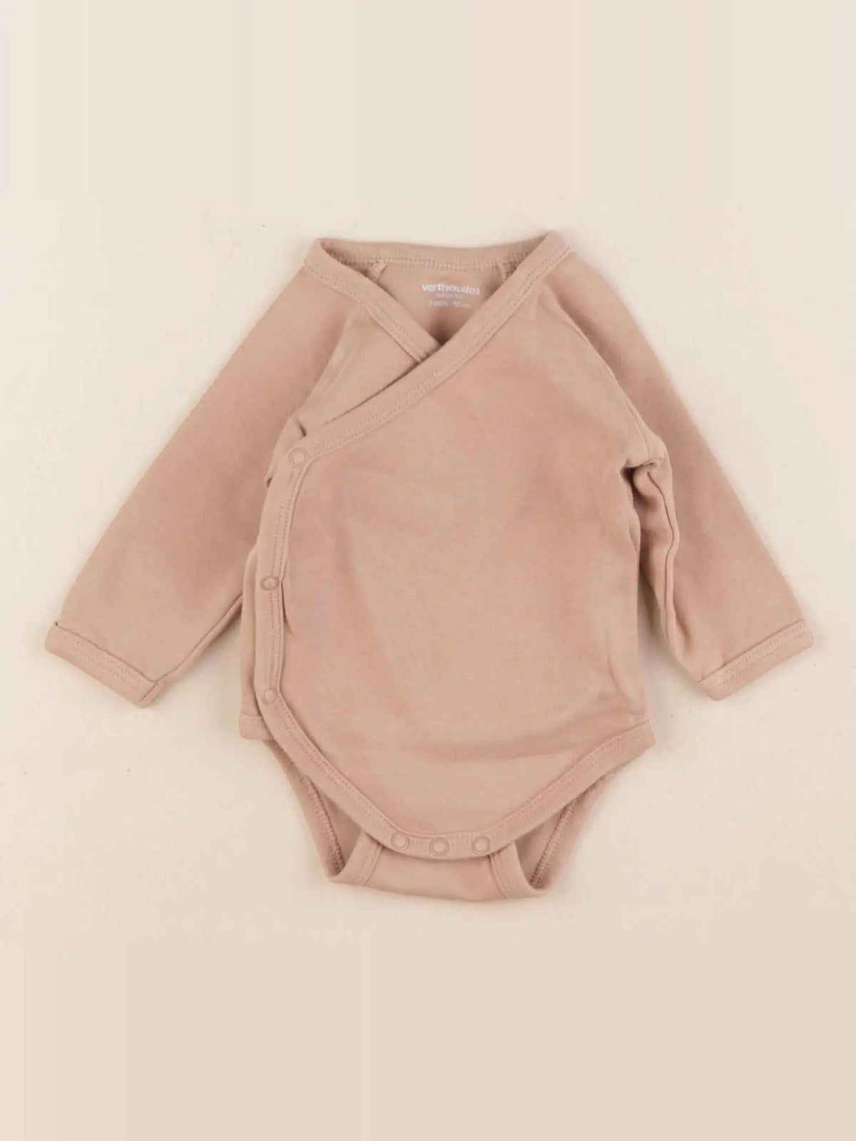 Vertbaudet - body beige - 3 mois