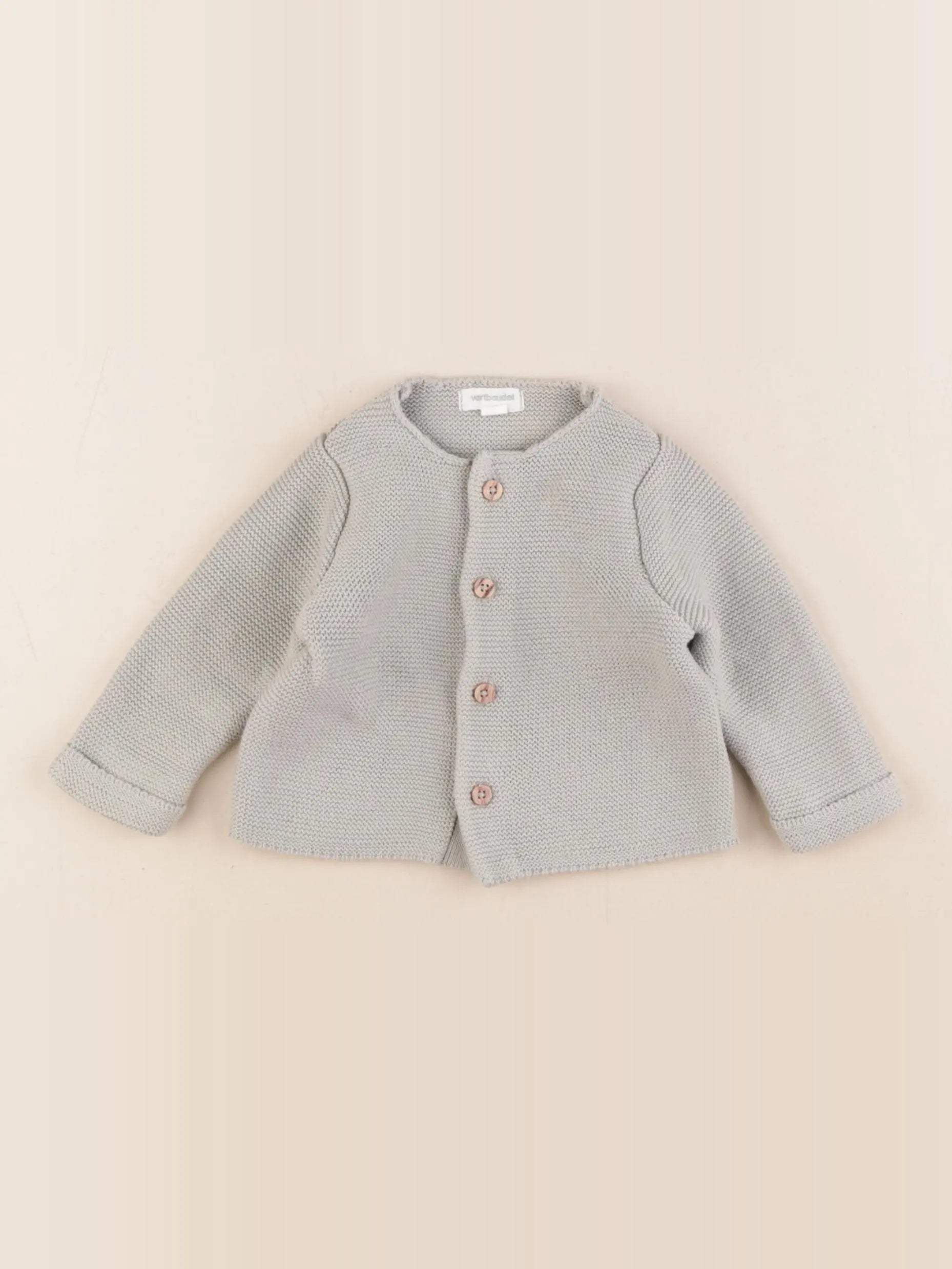 Vertbaudet - gilet vert - 3 mois