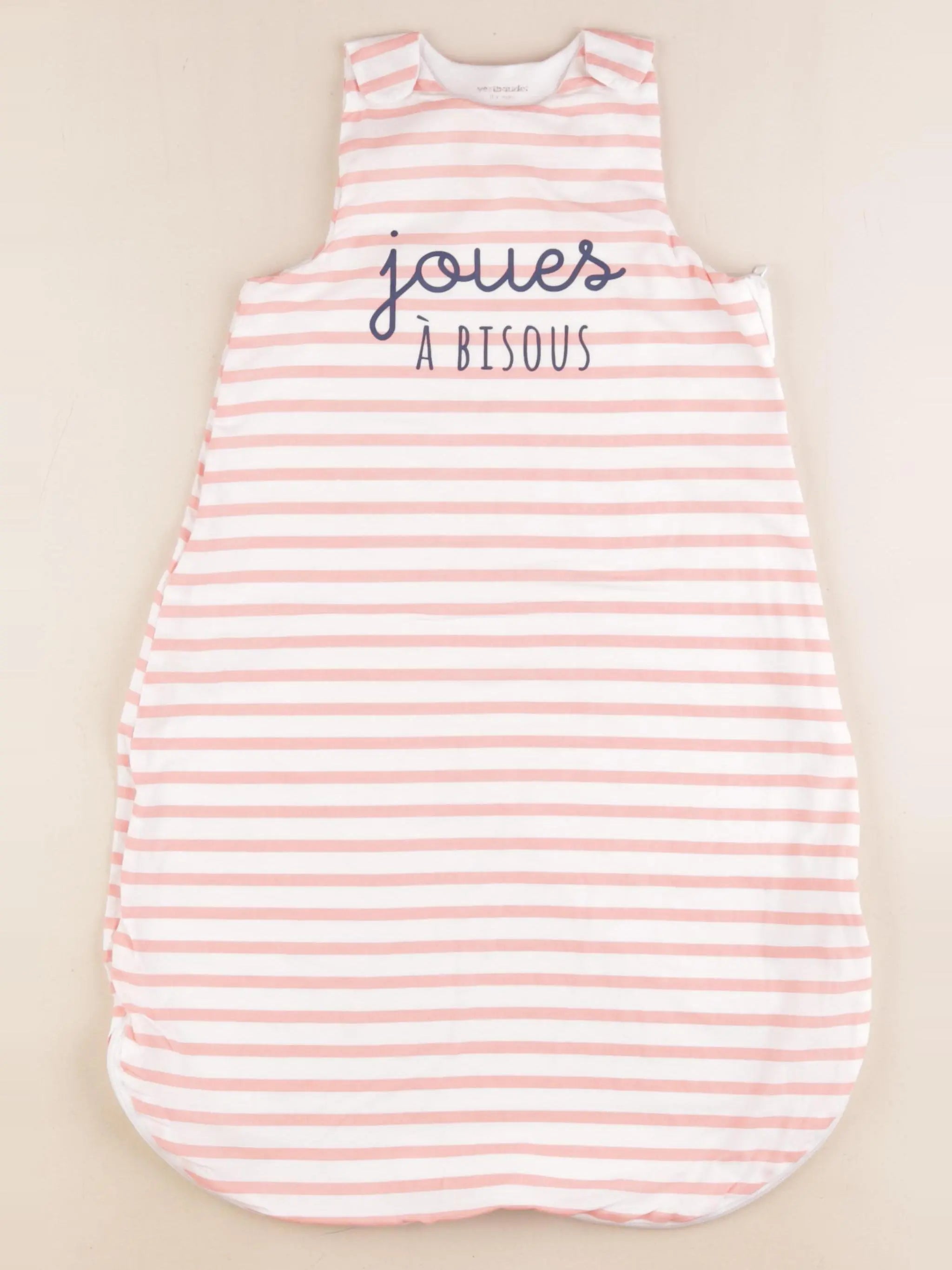 Vertbaudet - gigoteuse TOG 1 blanc, rose - 0/6 mois