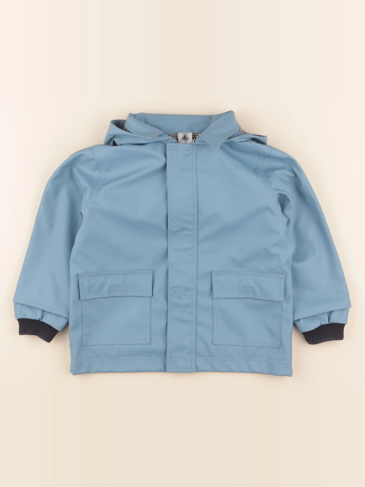Petit Bateau - imperméable bleu - 3 ans