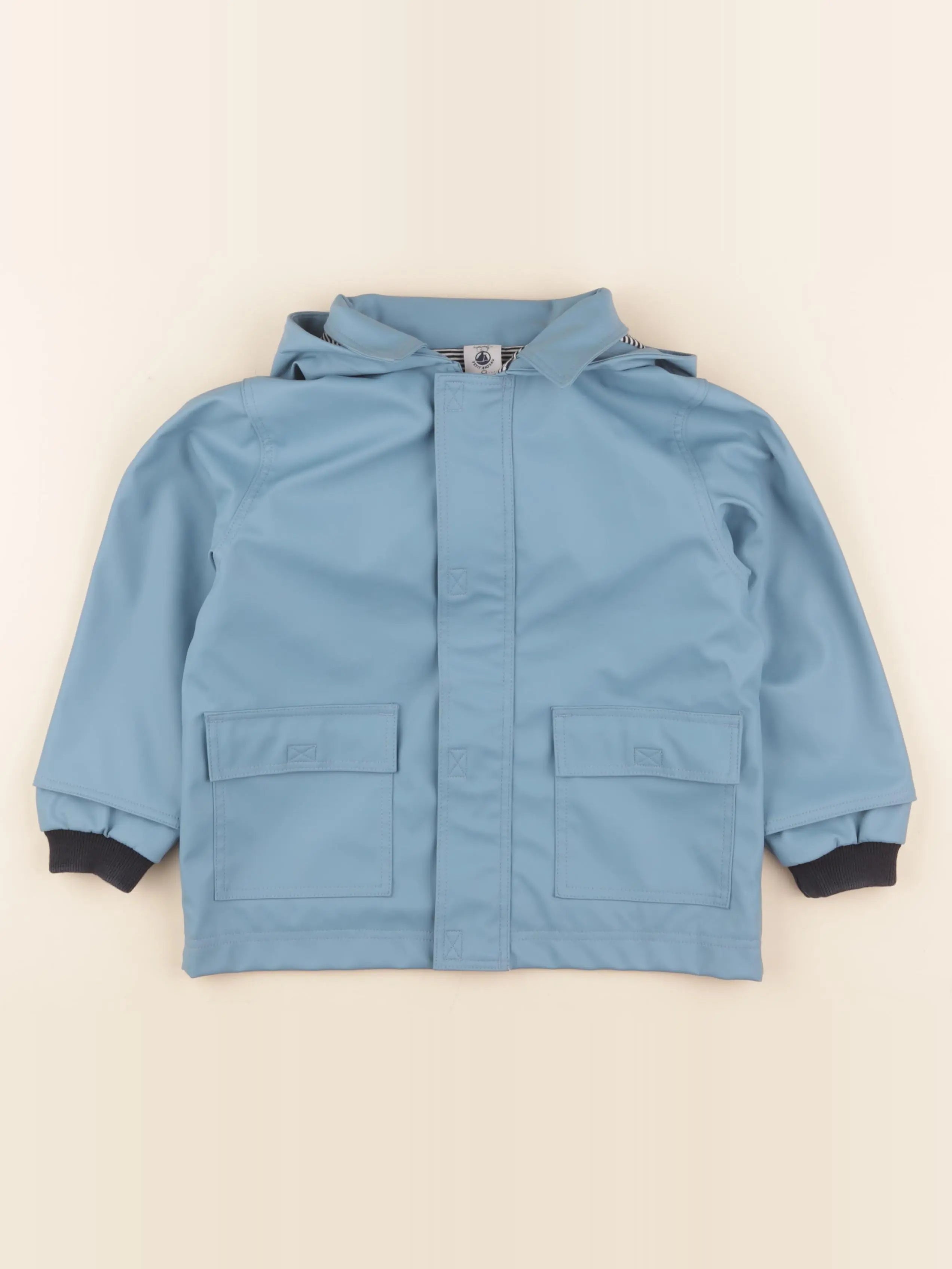 Petit Bateau - imperméable bleu - 3 ans