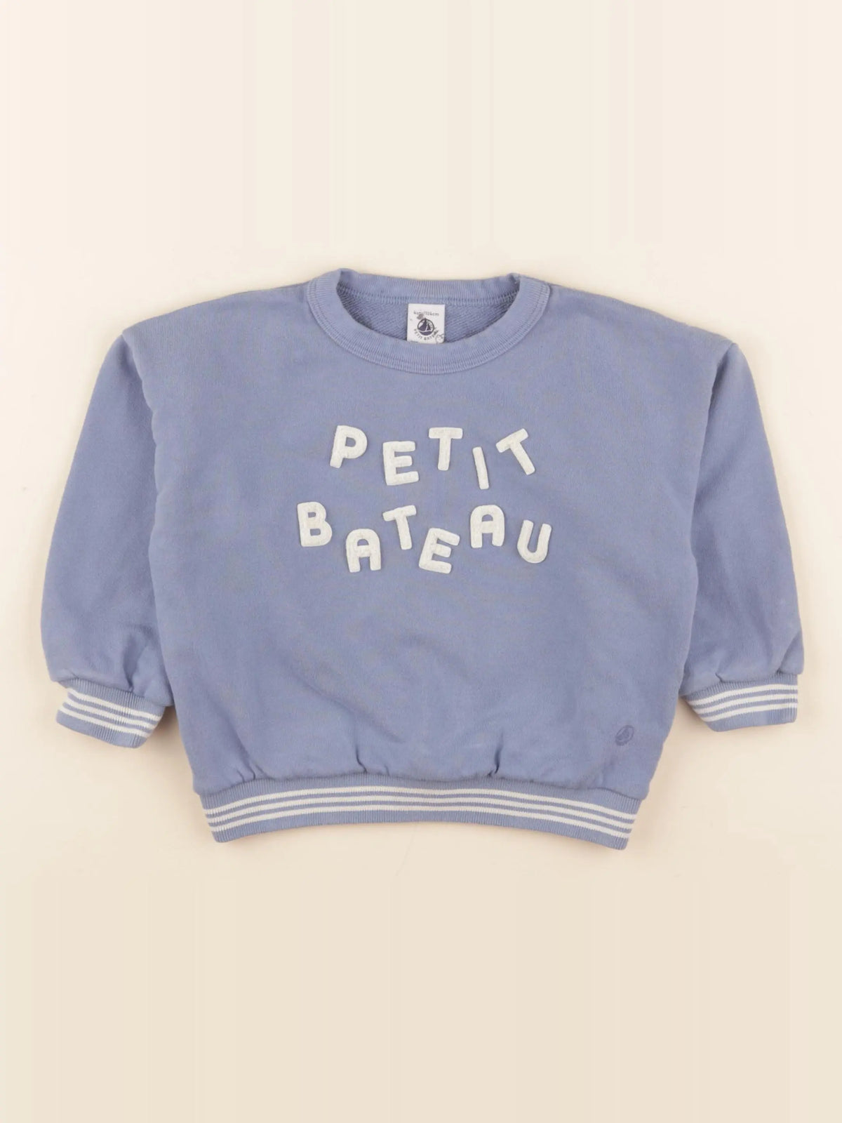 Petit Bateau - sweat bleu - 4 ans