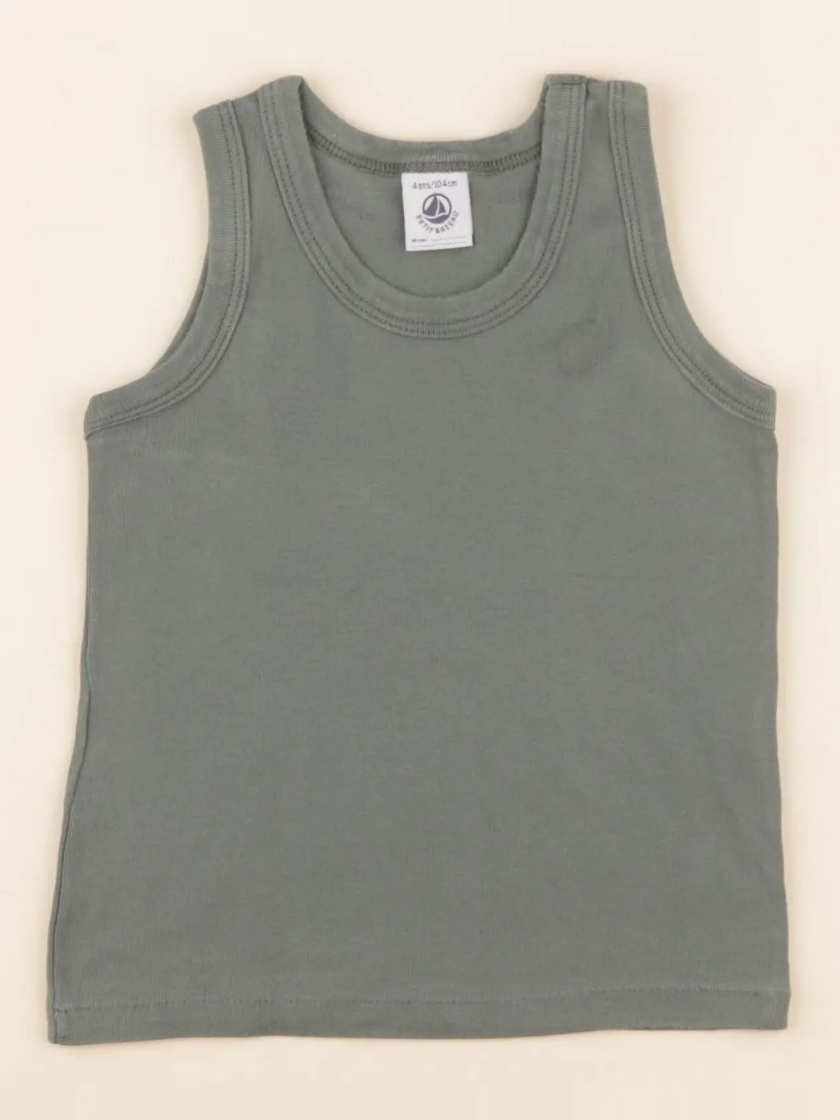 Petit Bateau - débardeur vert - 4 ans