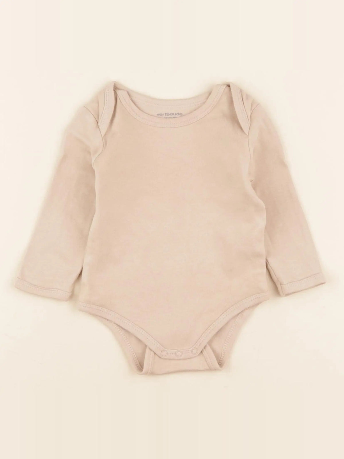 Vertbaudet - body beige - 9 mois