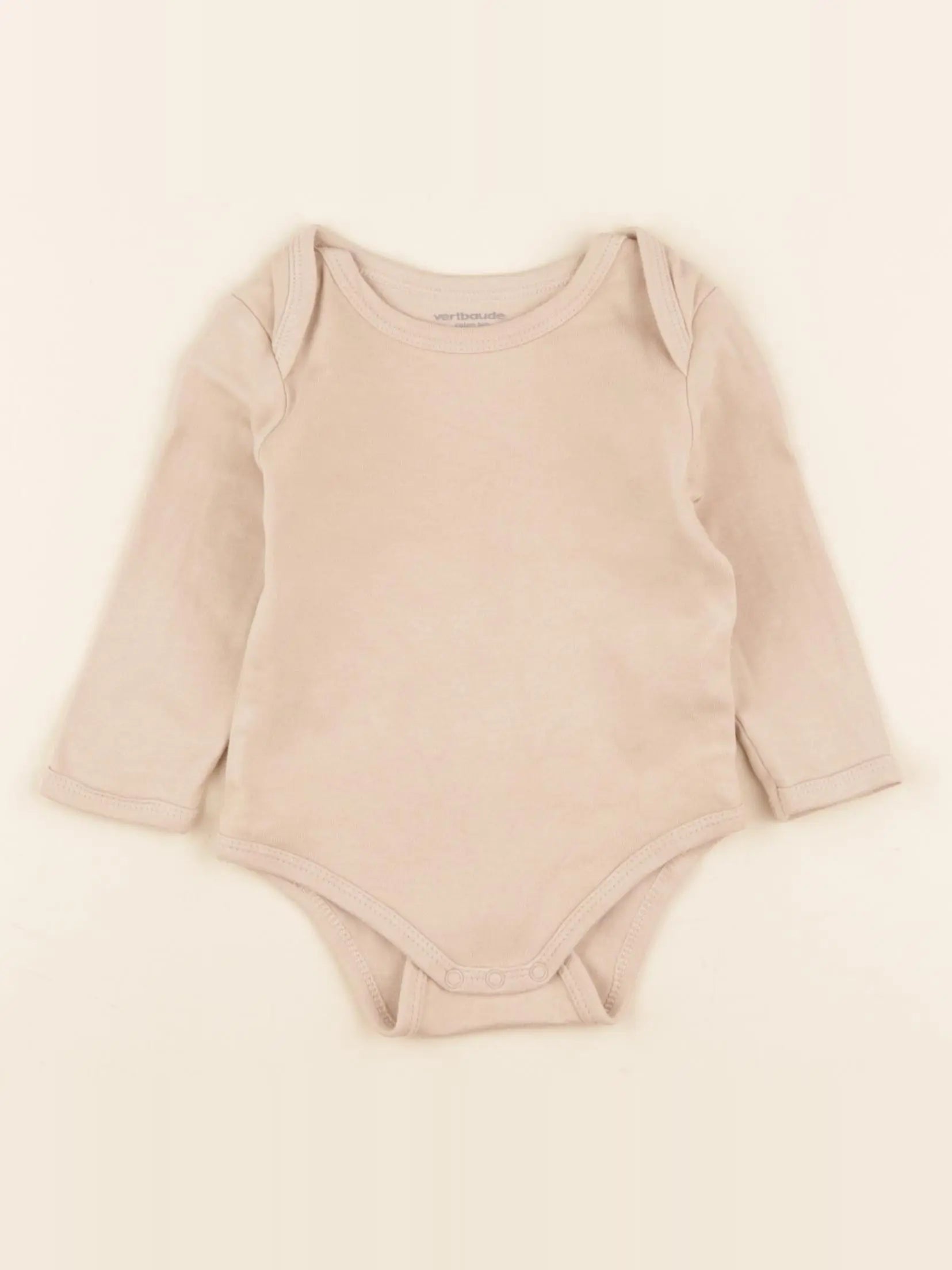 Vertbaudet - body beige - 9 mois