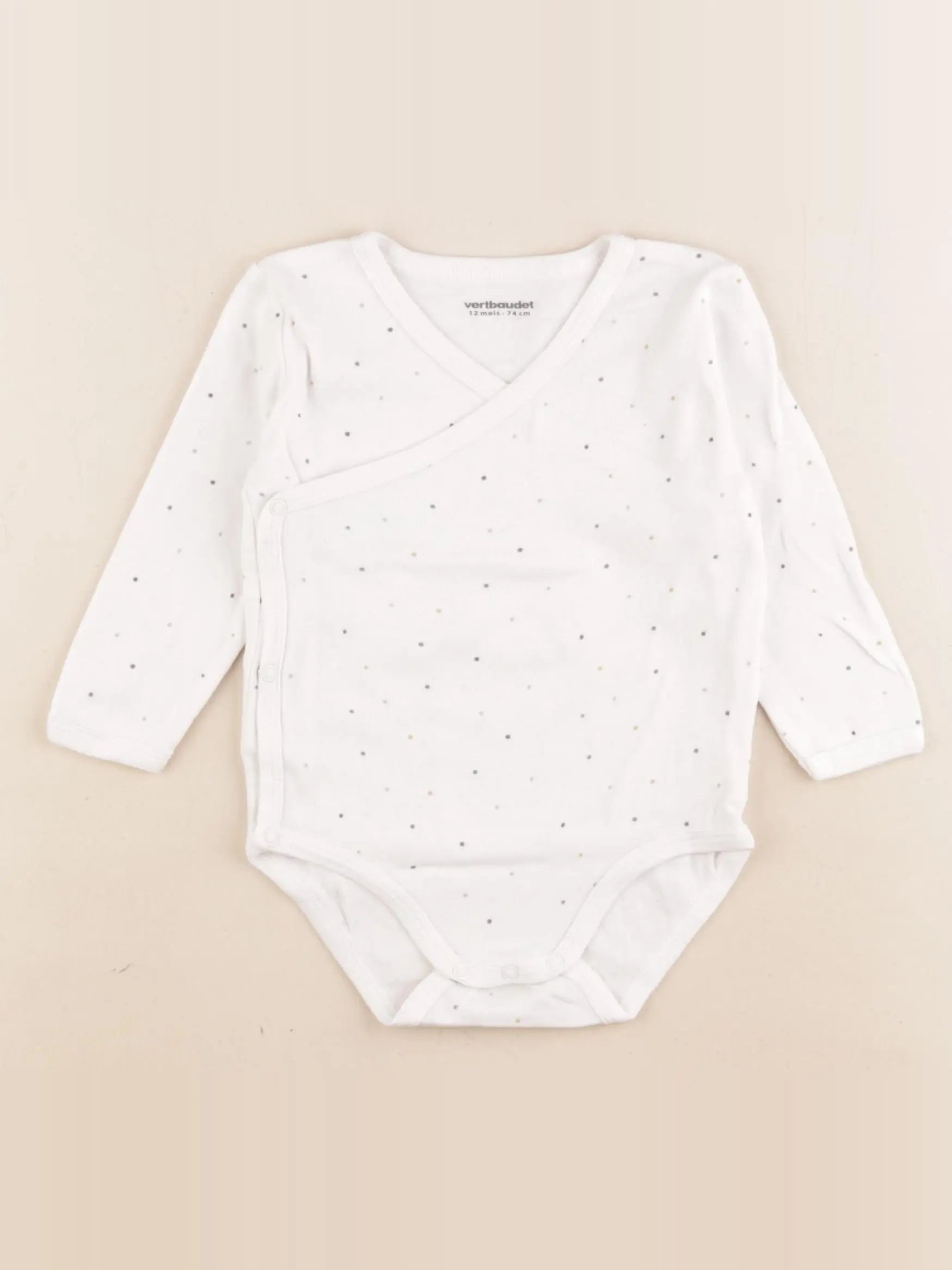 Vertbaudet - body blanc - 12 mois