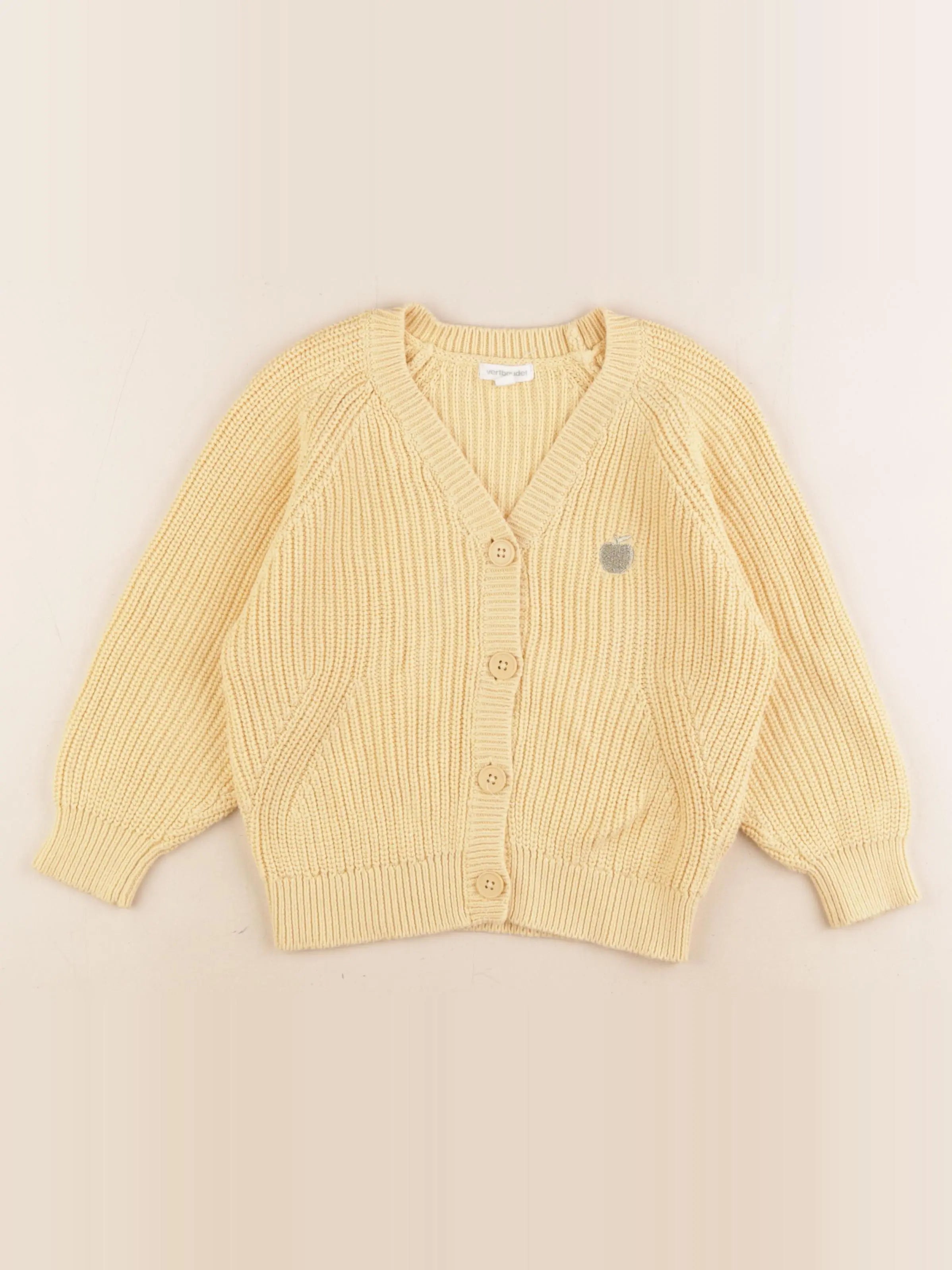 Vertbaudet - gilet jaune - 6 ans