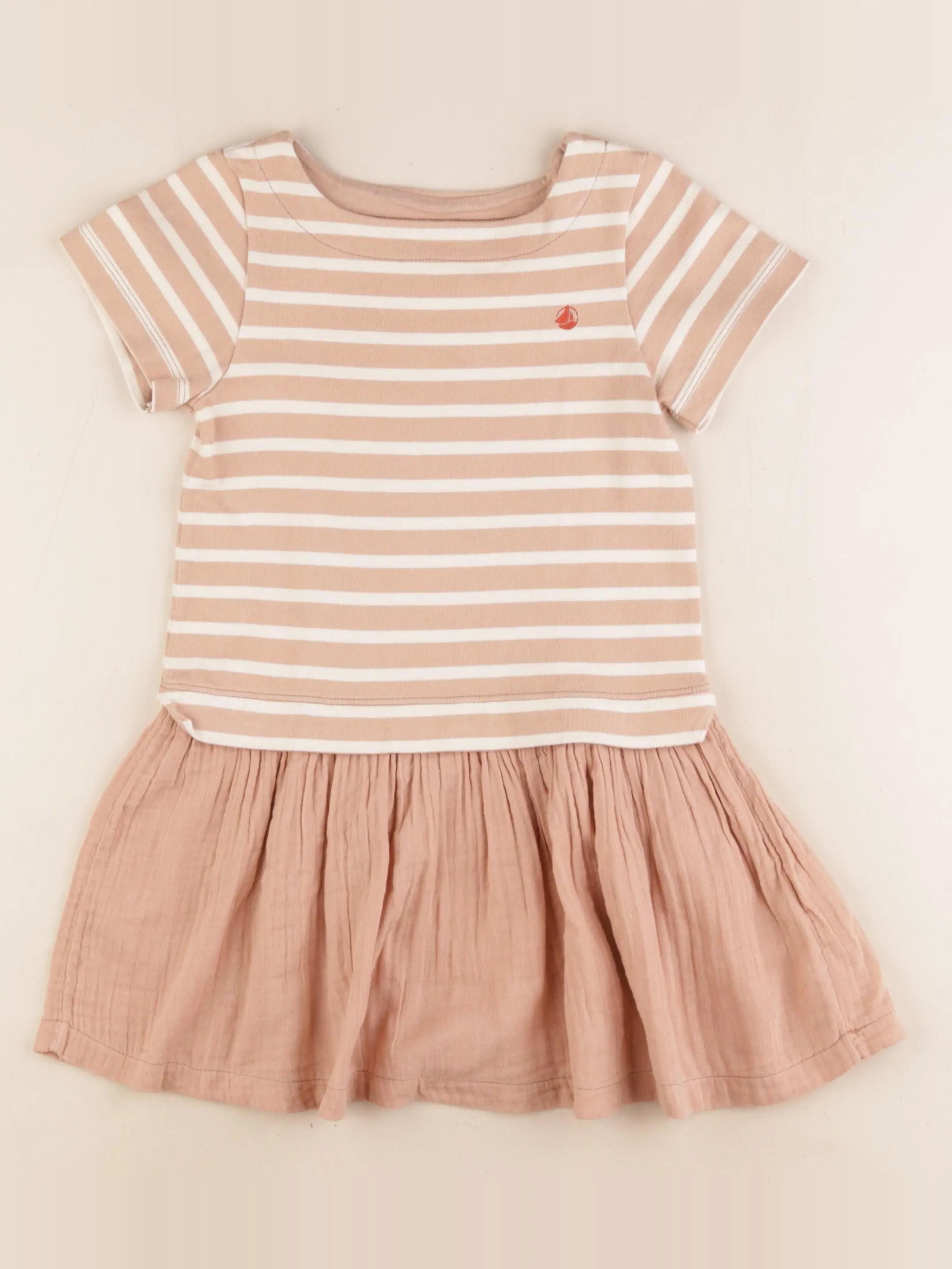 Petit Bateau - robe rose - 6 ans