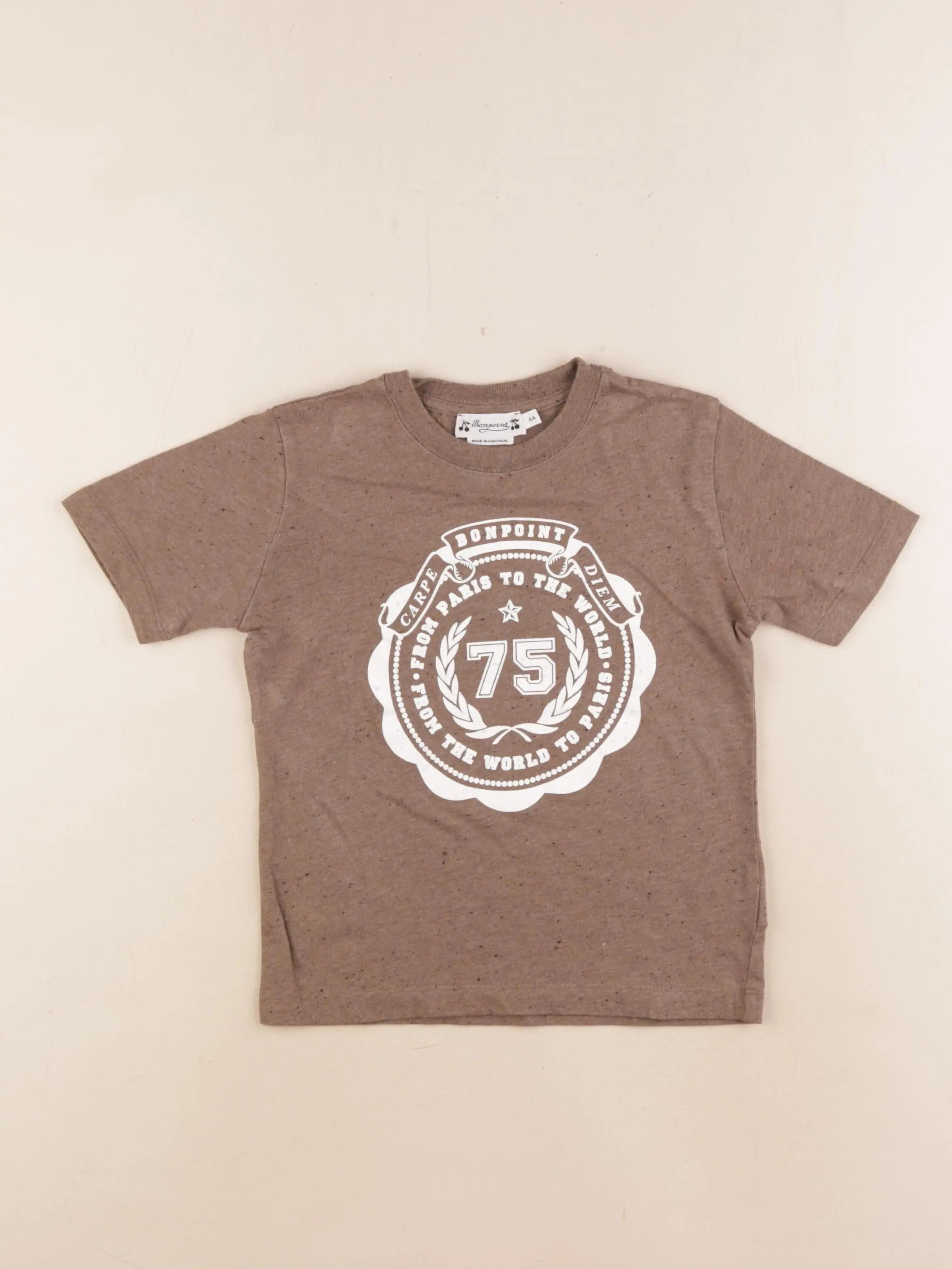 Bonpoint - tee-shirt marron - 4 ans