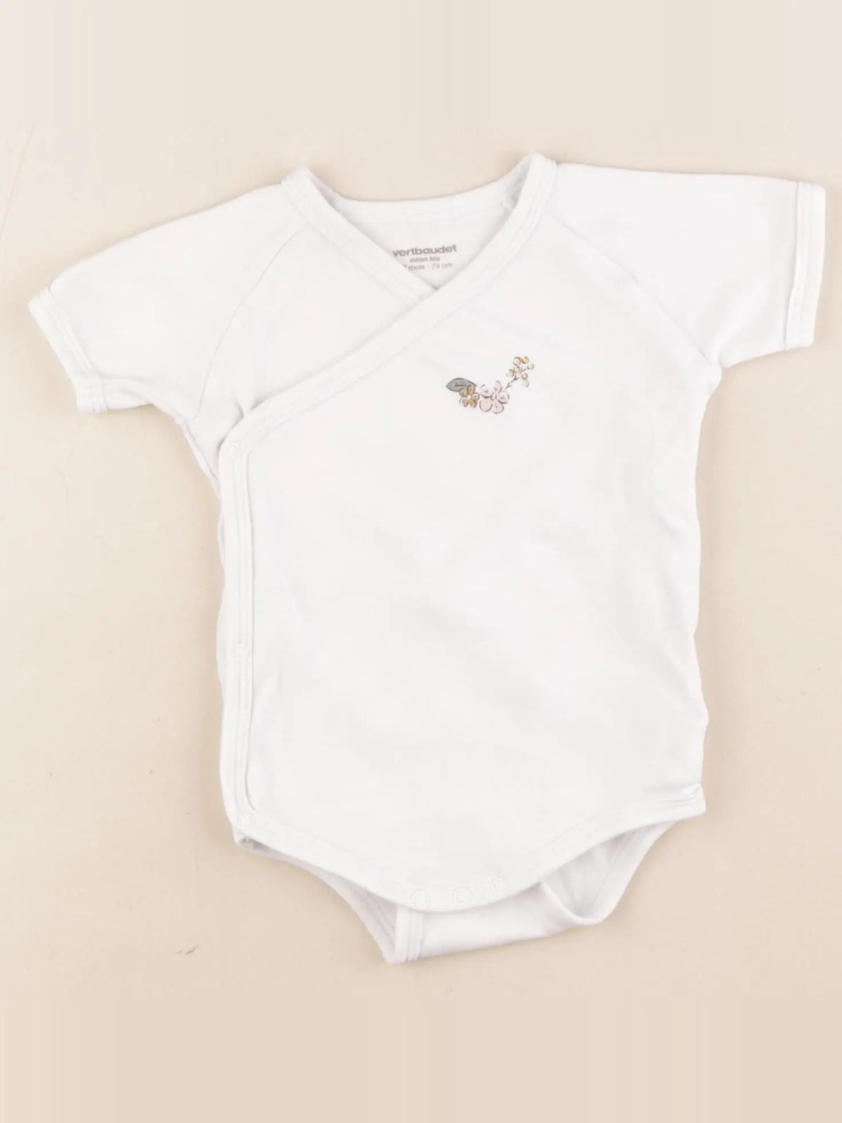 Vertbaudet - body blanc - 12 mois