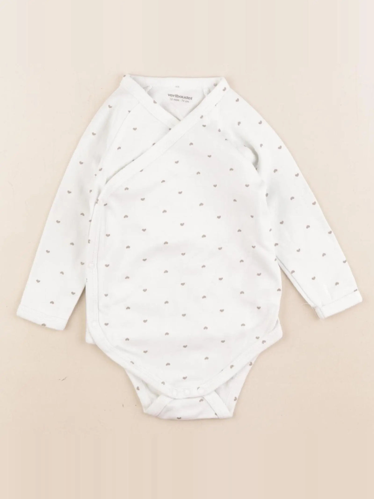Vertbaudet - body blanc - 12 mois