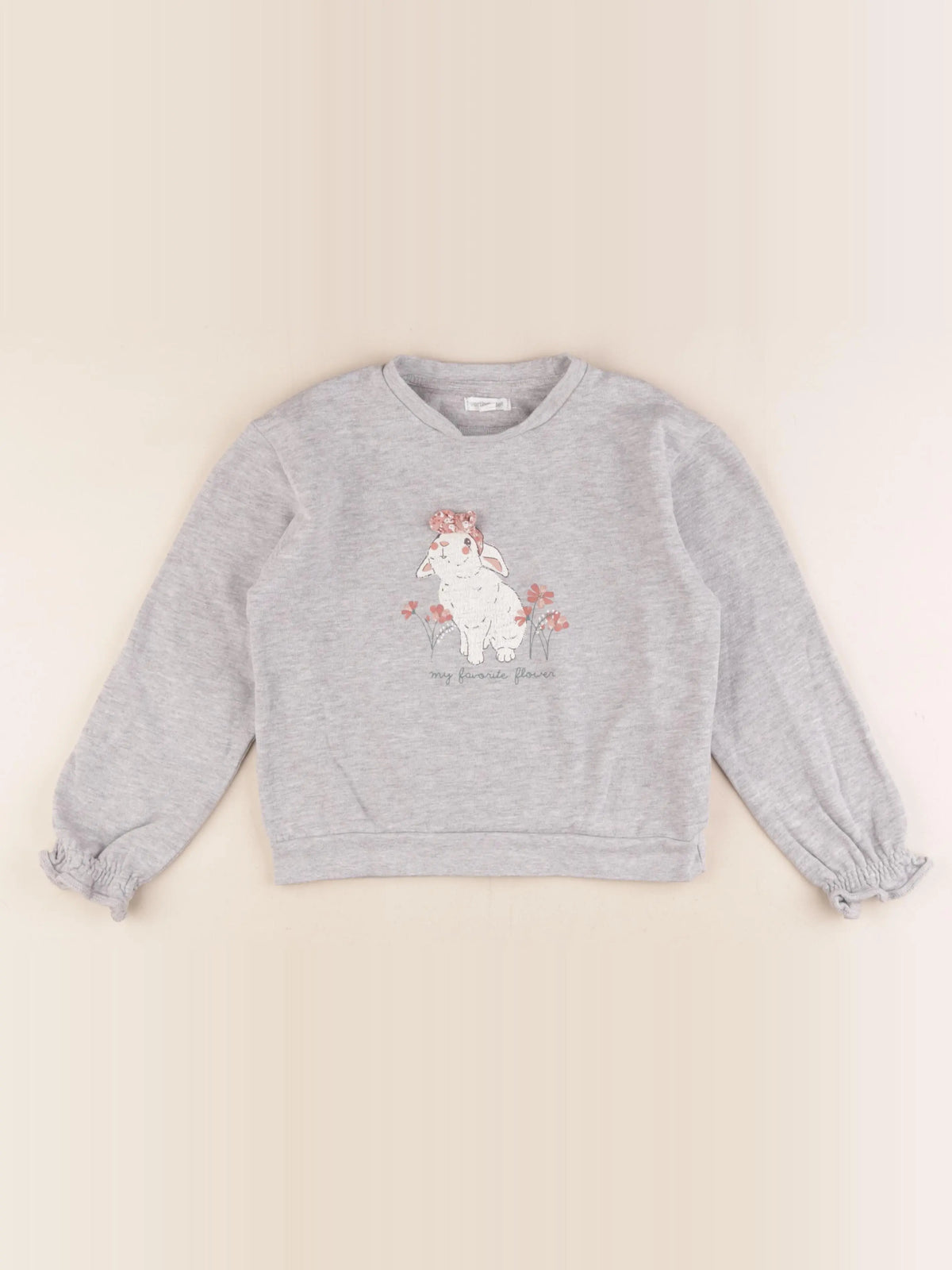 Vertbaudet - sweat gris - 8 ans