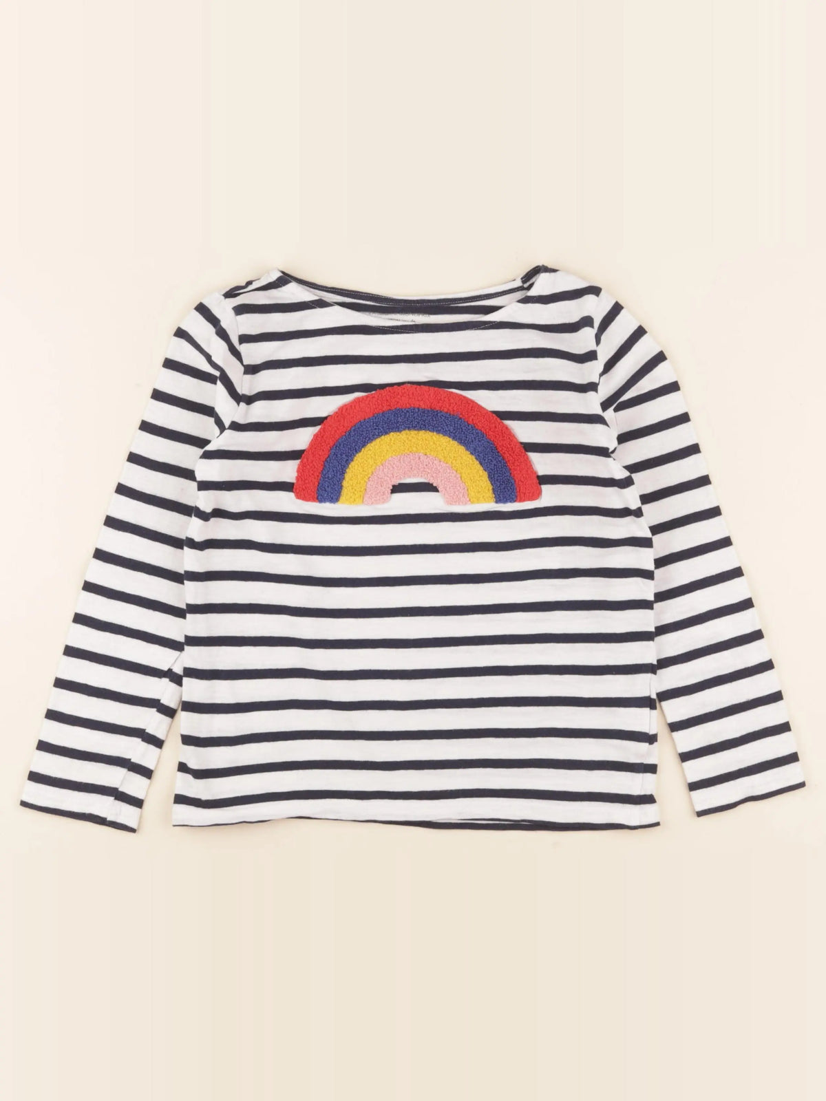 Monoprix - tee-shirt blanc, bleu - 8 ans