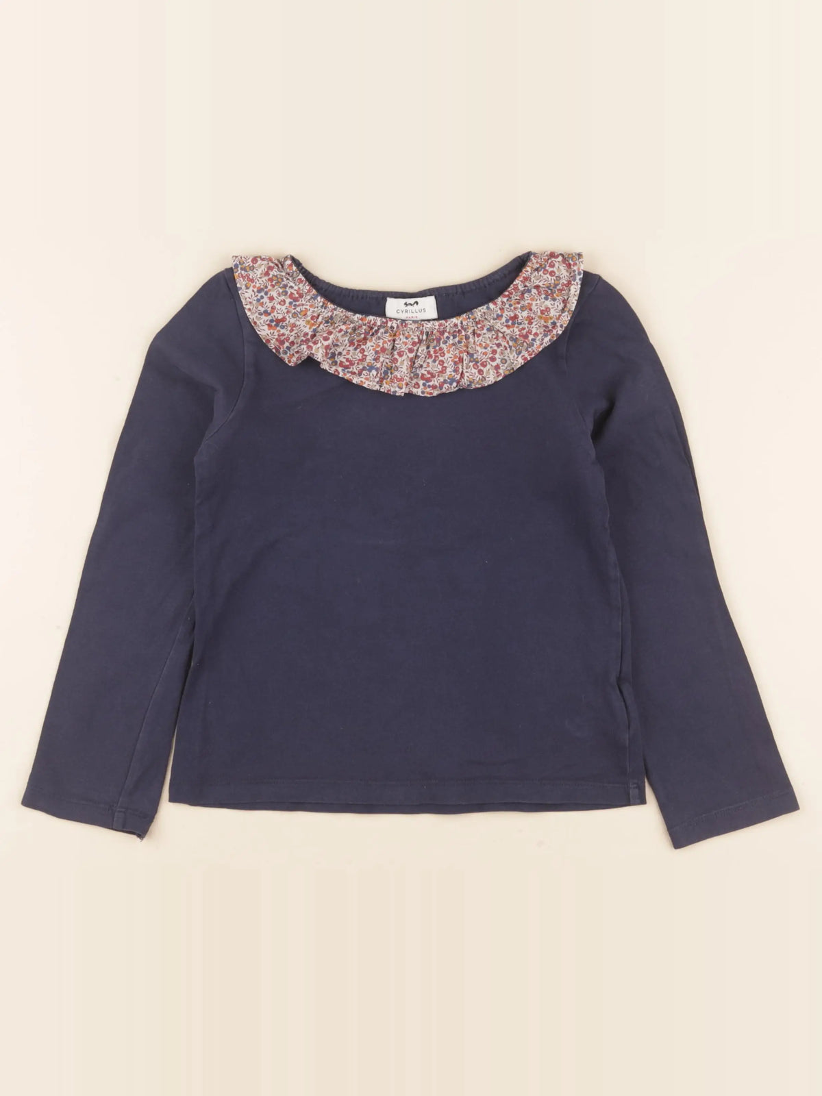 Cyrillus - tee-shirt bleu - 8 ans