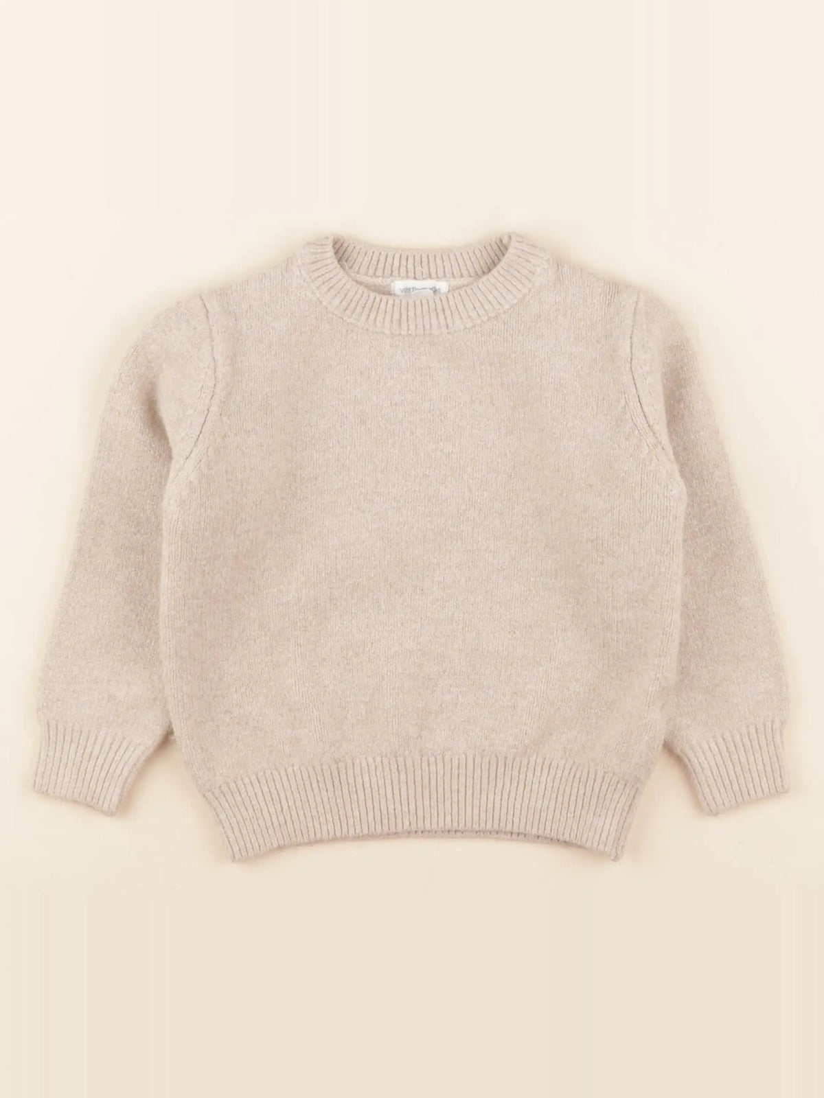 Vertbaudet - pull beige - 3 ans